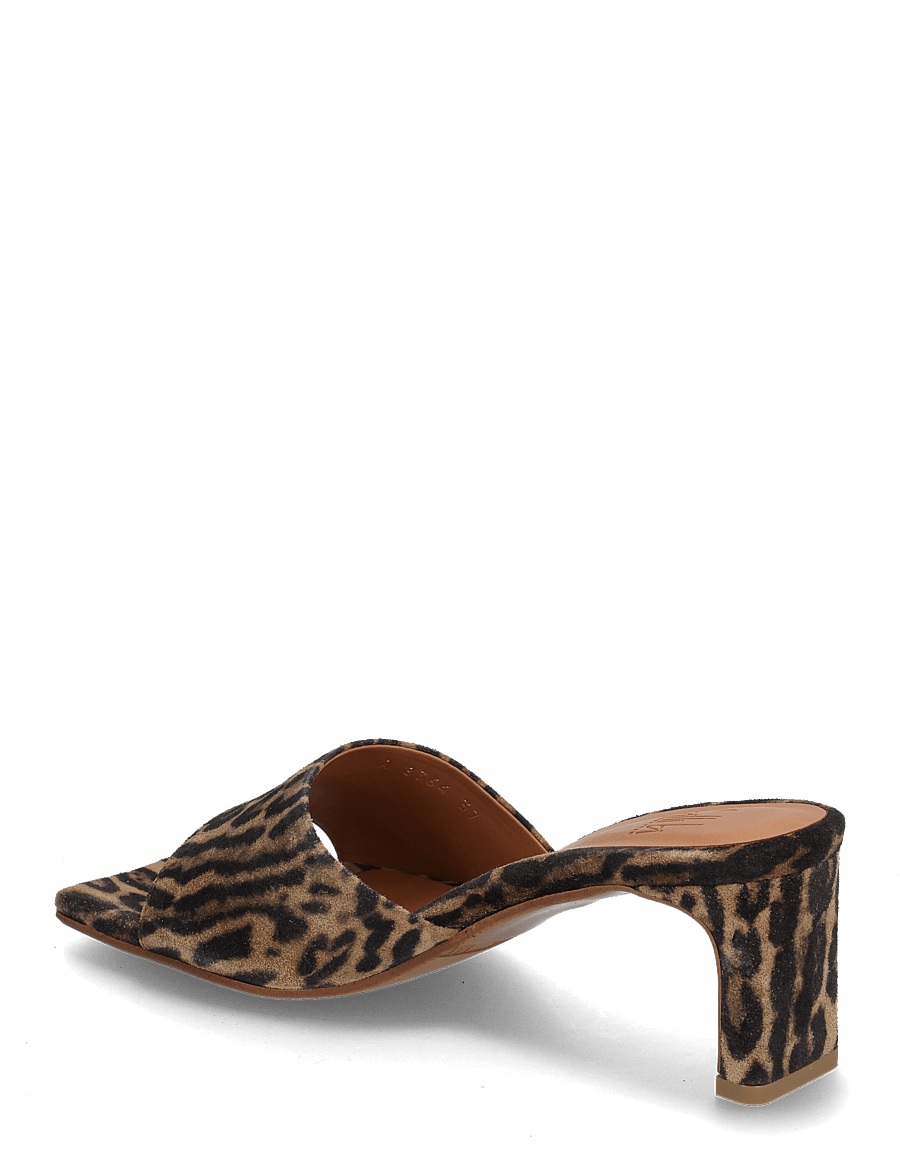 Billi Bi - Mule - pantoletten mit absätzen - leopardo cuoio suede - 2