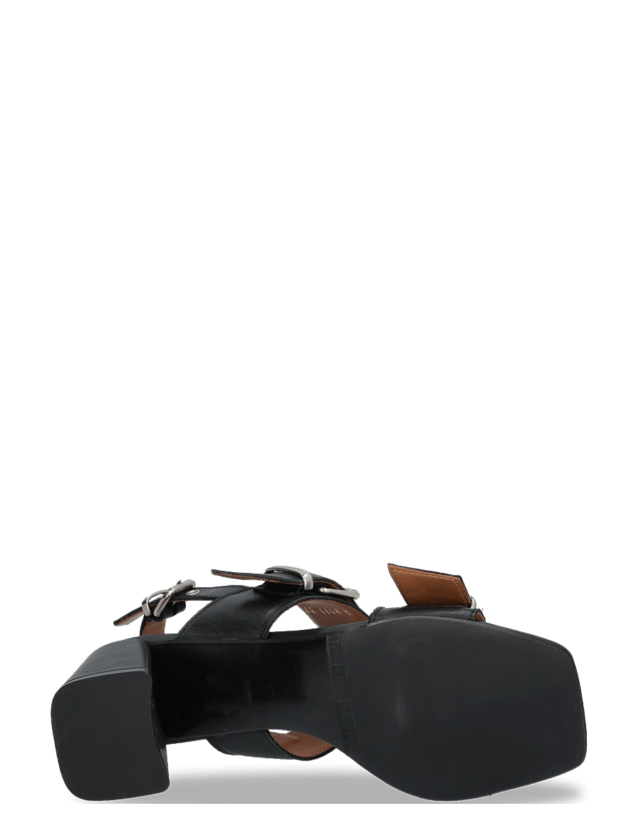 Billi Bi - Heeled sandals - kontsaga sandaalid - black calf - 5