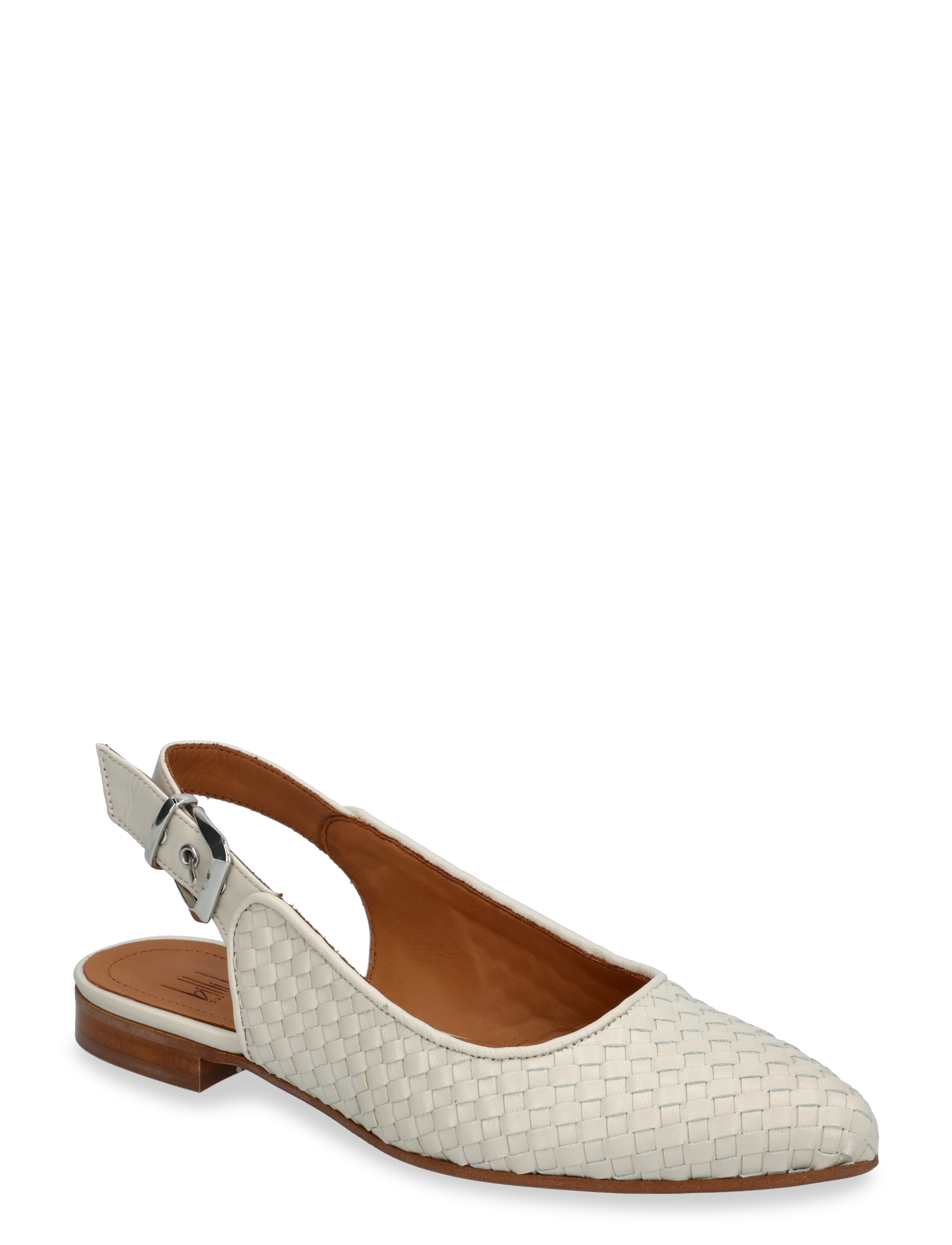 Billi Bi Sling back - Flache Slingbacks - BEIGE BRAID NAPPA / cream