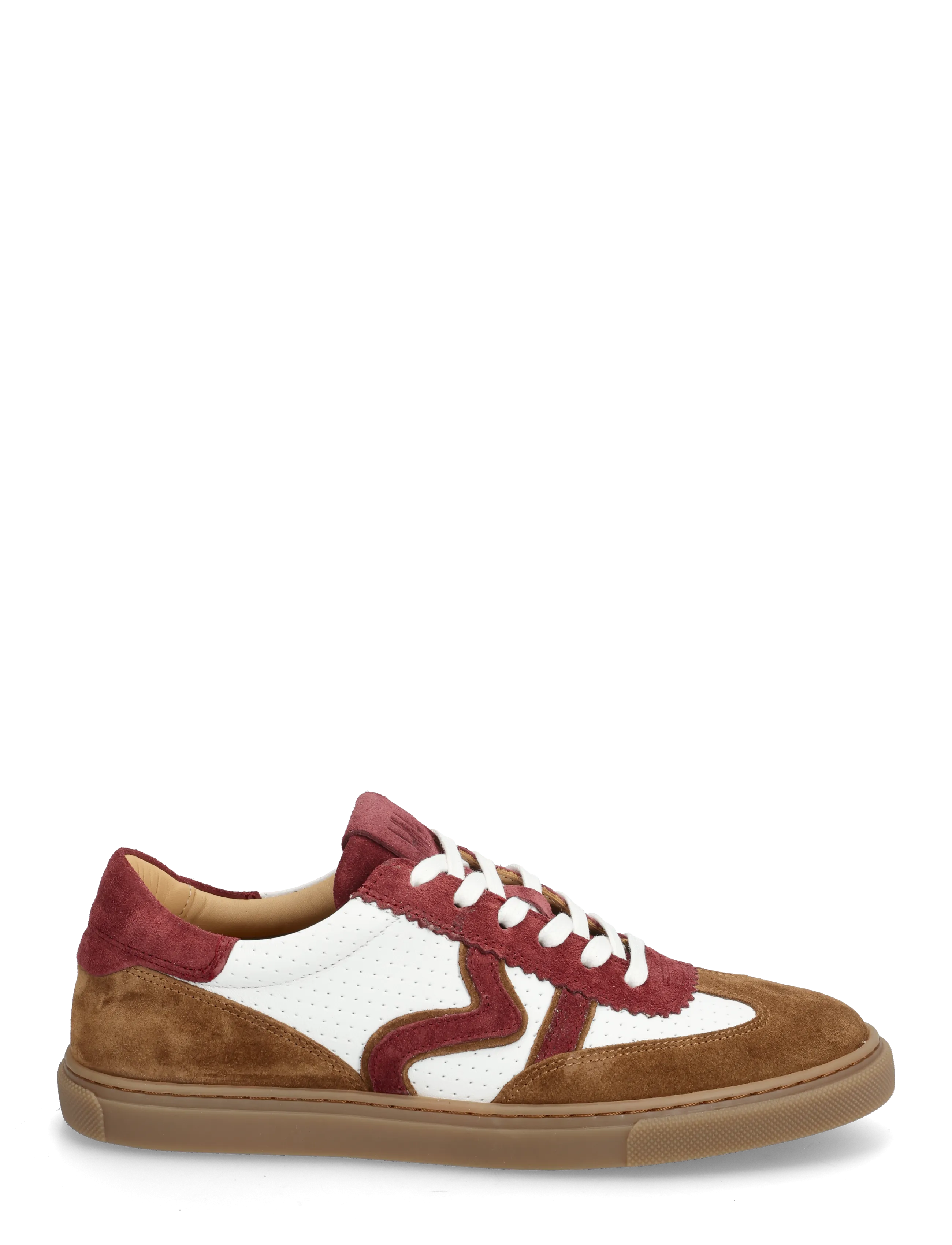Billi Bi - Sport - lágir strigaskór - cognac/white/bordo comb. - 1