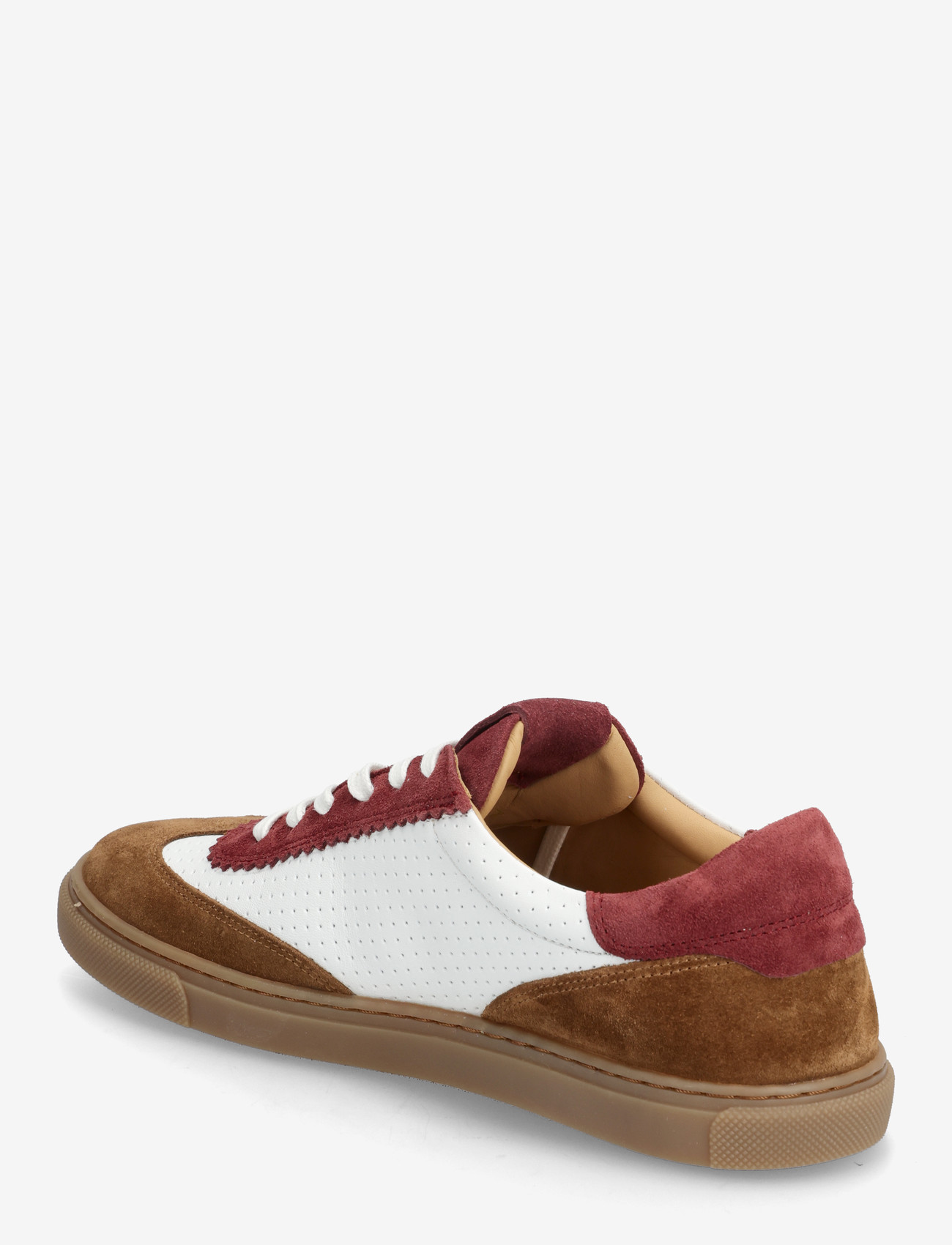 Billi Bi - Sport - niedrige sneakers - cognac/white/bordo comb. - 2