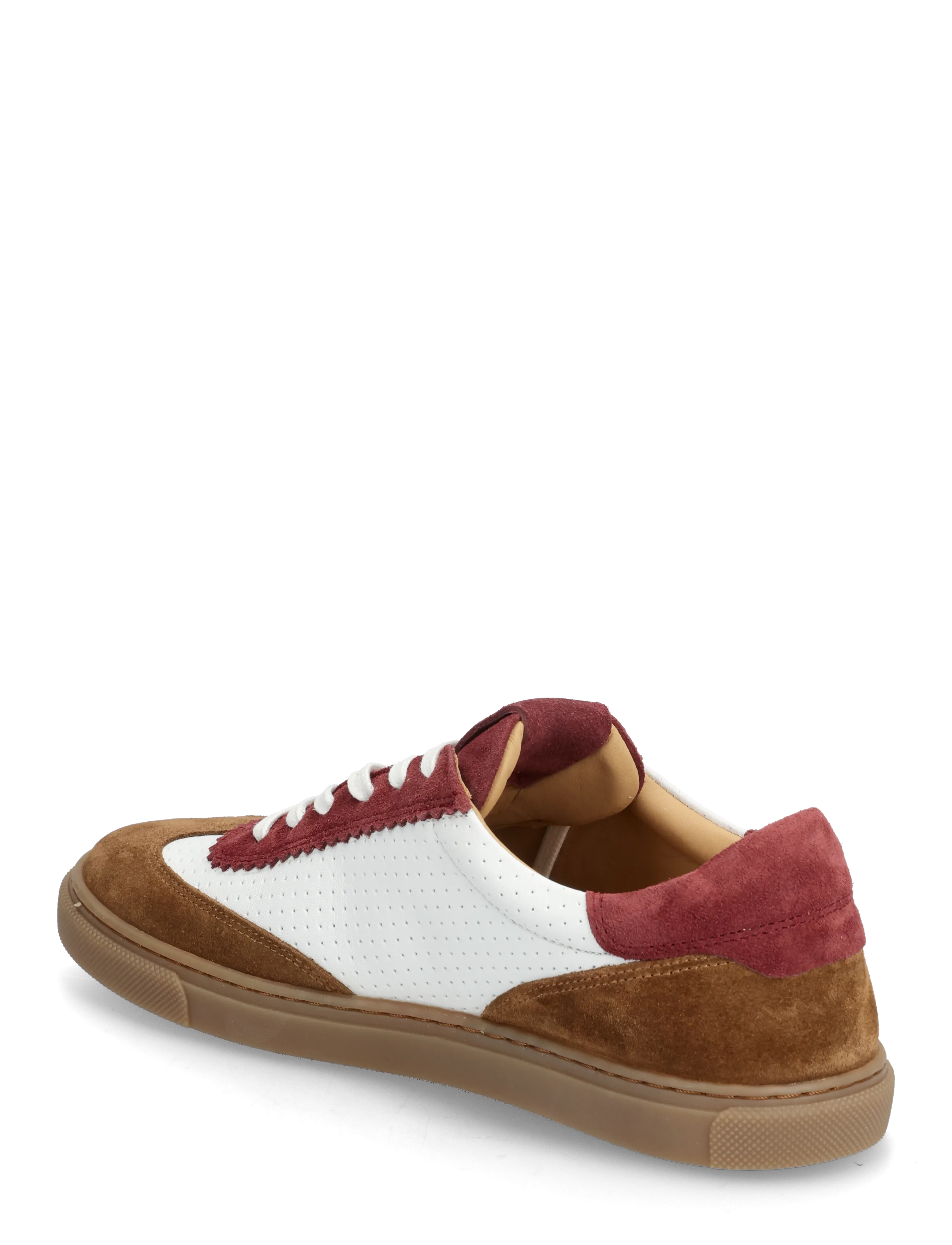 Billi Bi - Sport - lágir strigaskór - cognac/white/bordo comb. - 2