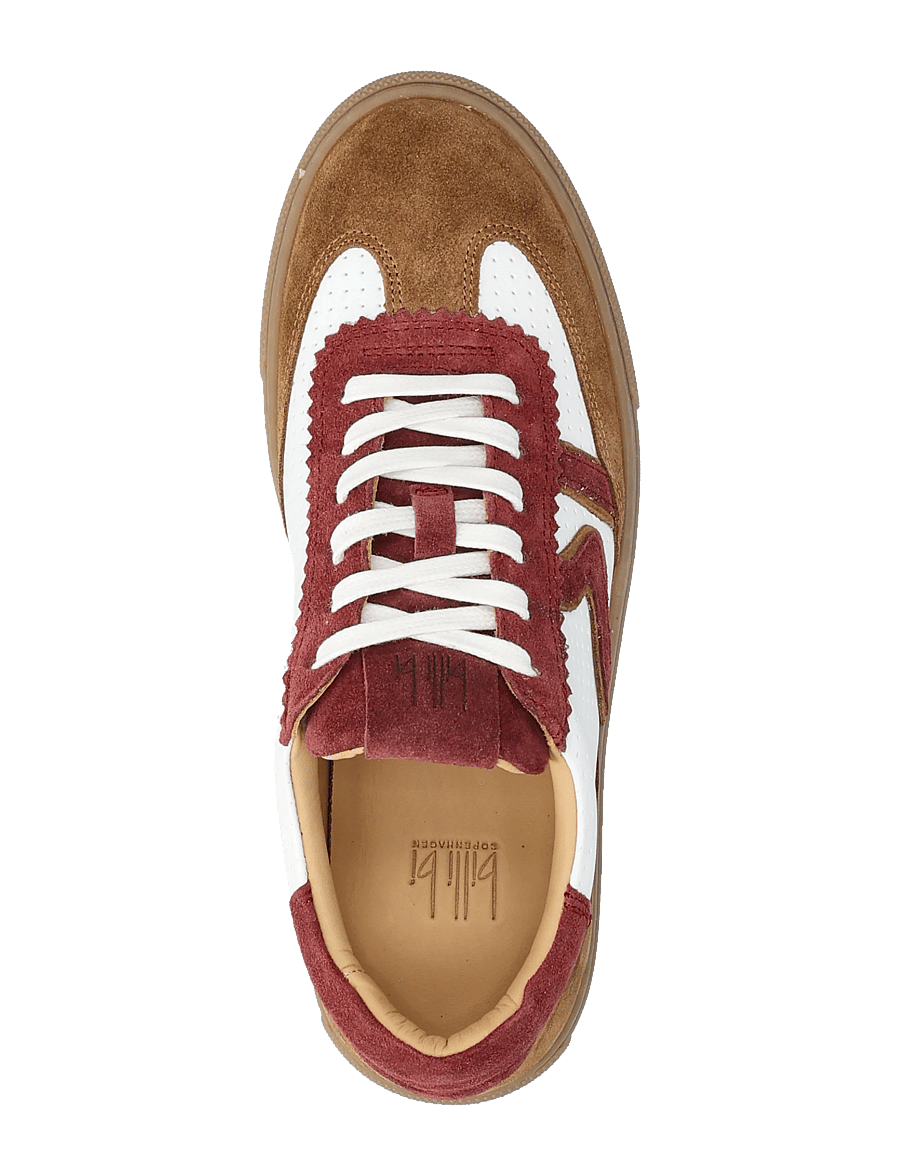 Billi Bi - Sport - madala säärega tossud - cognac/white/bordo comb. - 3