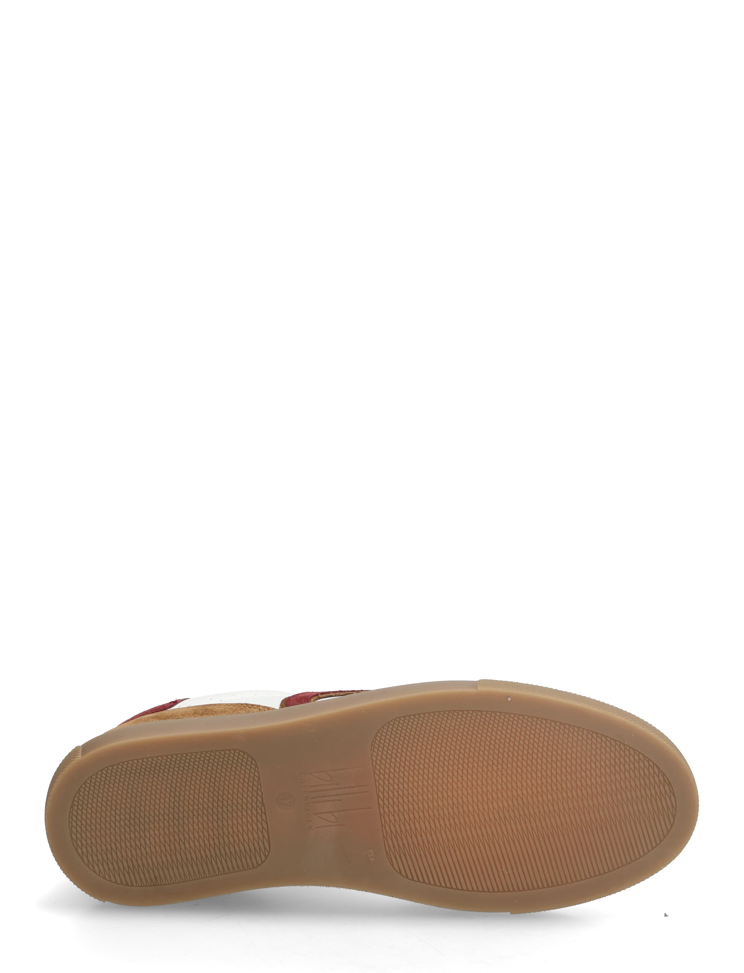 Billi Bi - Sport - lágir strigaskór - cognac/white/bordo comb. - 4