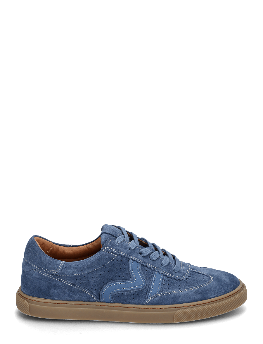 Billi Bi - Sport - niedrige sneaker - jeans blue suede - 1