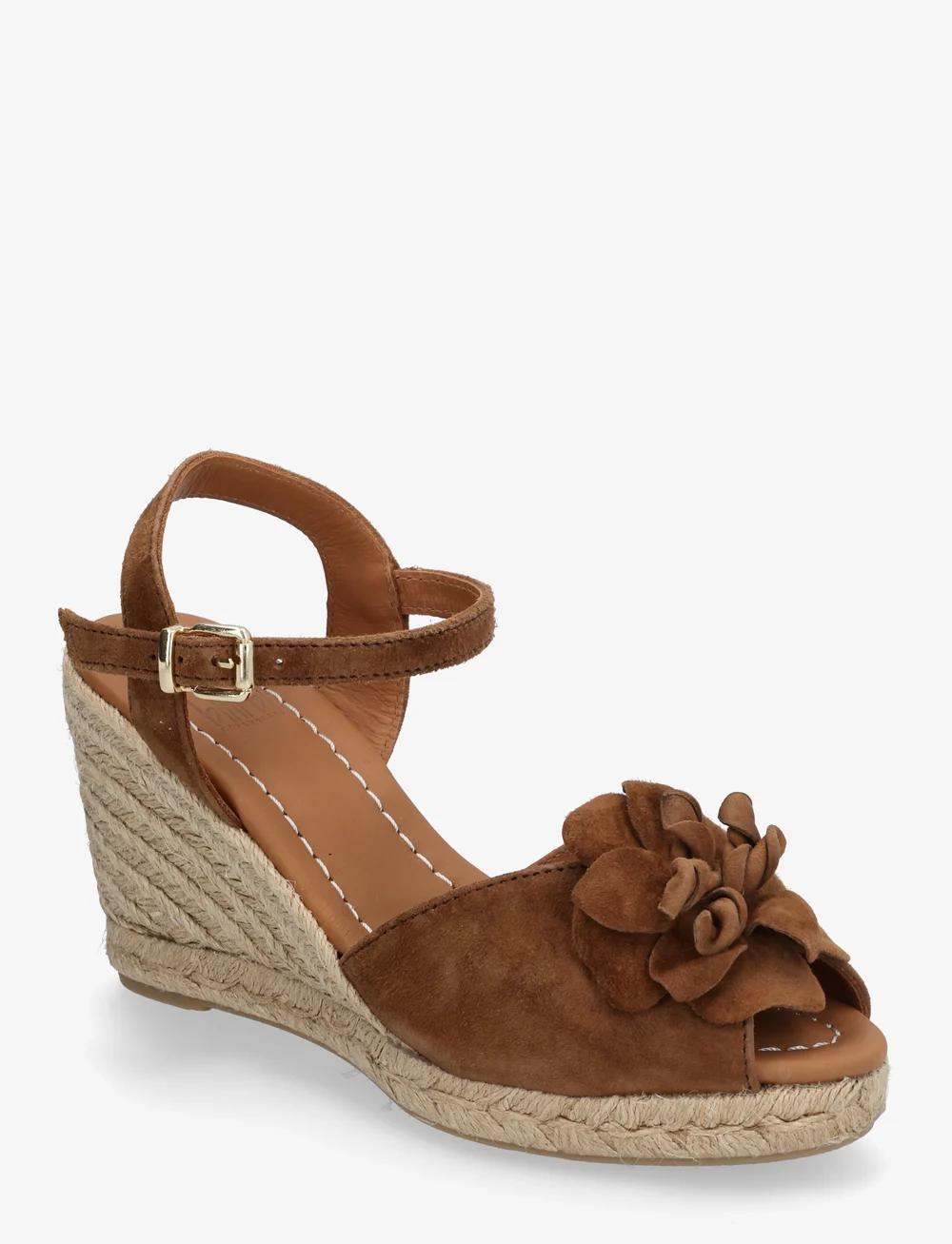 Billi Bi - Espadrilles - espadrilles mit absatz - dark cognac suede - 0
