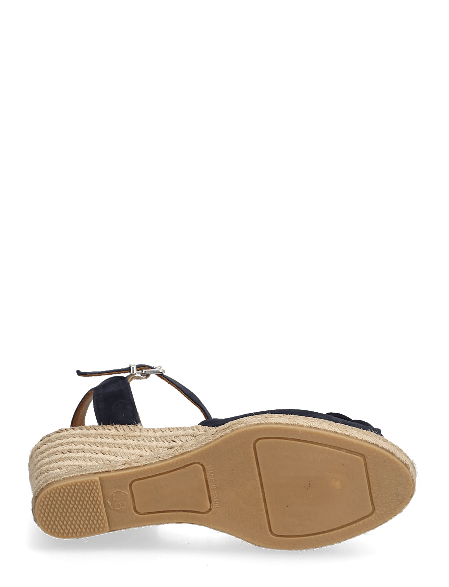 Billi Bi - Espadrilles - espadryle na obcasie - navy suede - 4