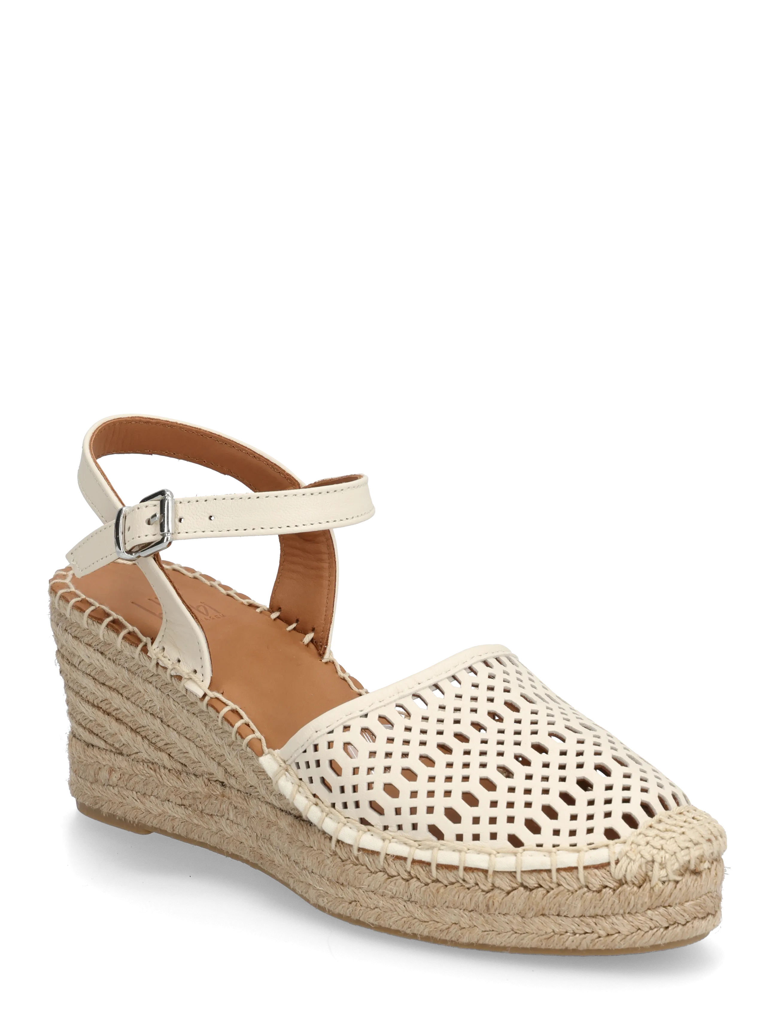 Billi Bi Espadrilles, 42, Cream, Espadriller > Espadriller Med Hæl, Dame