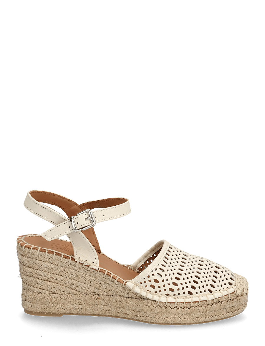 Billi Bi - Espadrilles - espadrilles mit absatz - off white nappa - 1