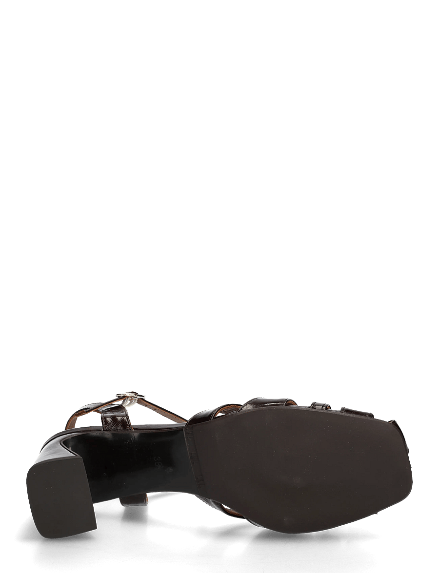 Billi Bi - Heeled sandals - sandaletten - mogano naplack - 4