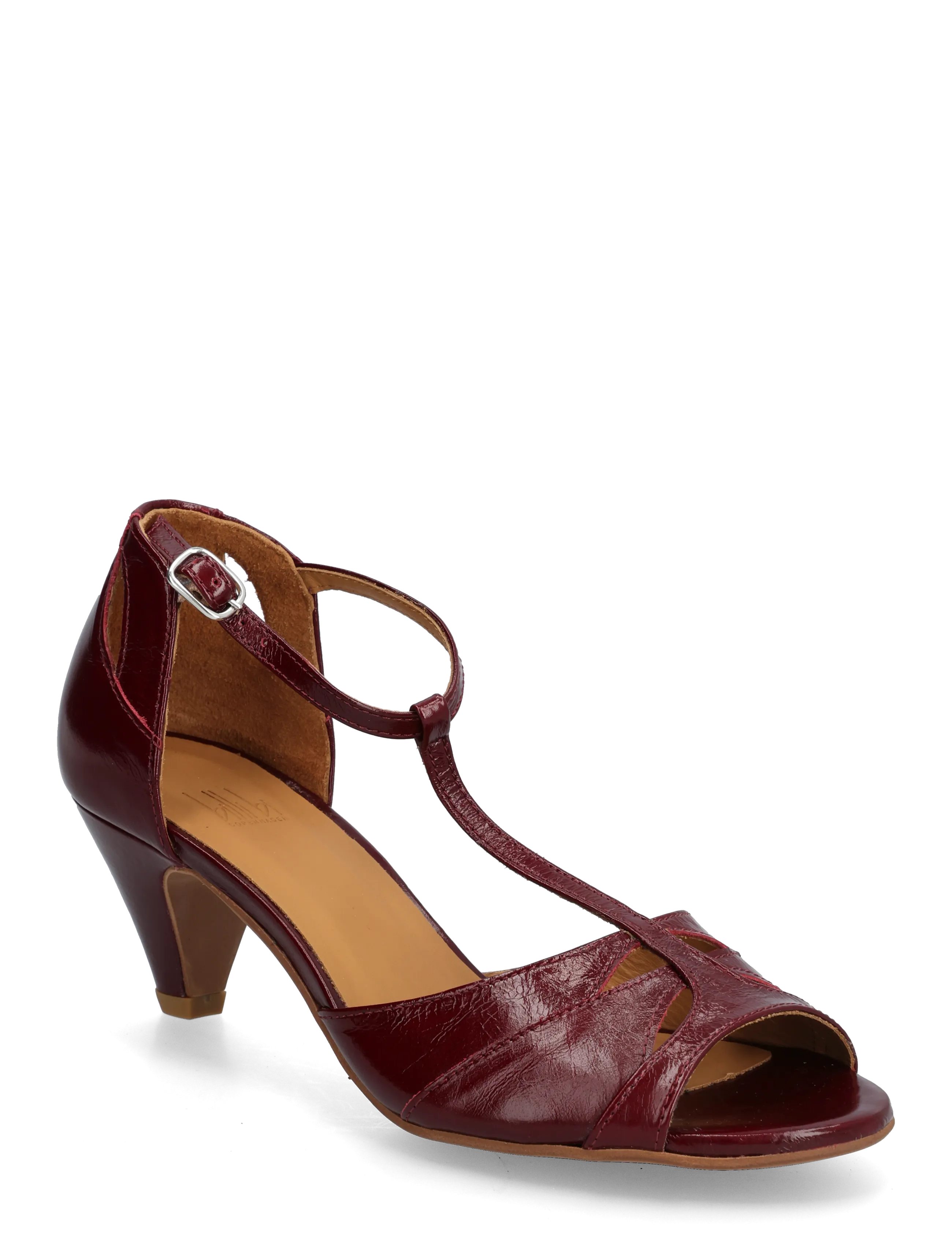 Billi Bi Heeled Sandals, 40, Burgundy, Hæle > Sandaler Med Hæl, Dame