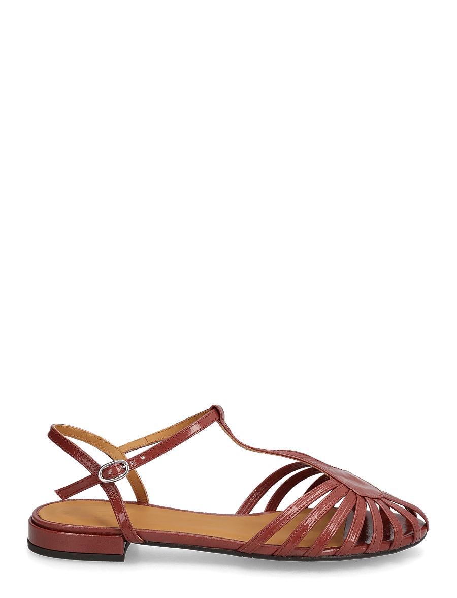 Billi Bi - Sandals - flache sandalen - dark rose confetto naplack - 1