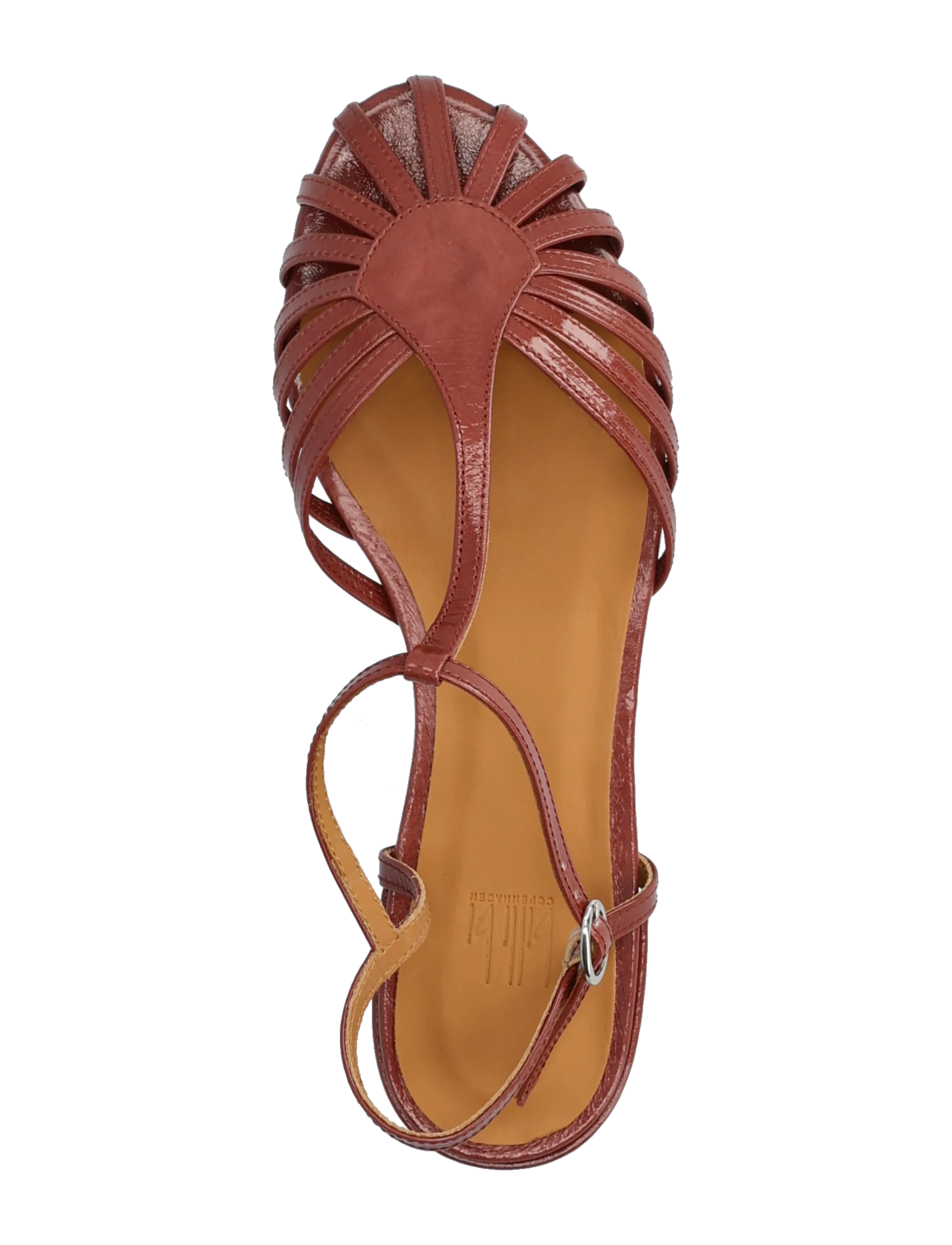 Billi Bi - Sandals - platta sandaler - dark rose confetto naplack - 3