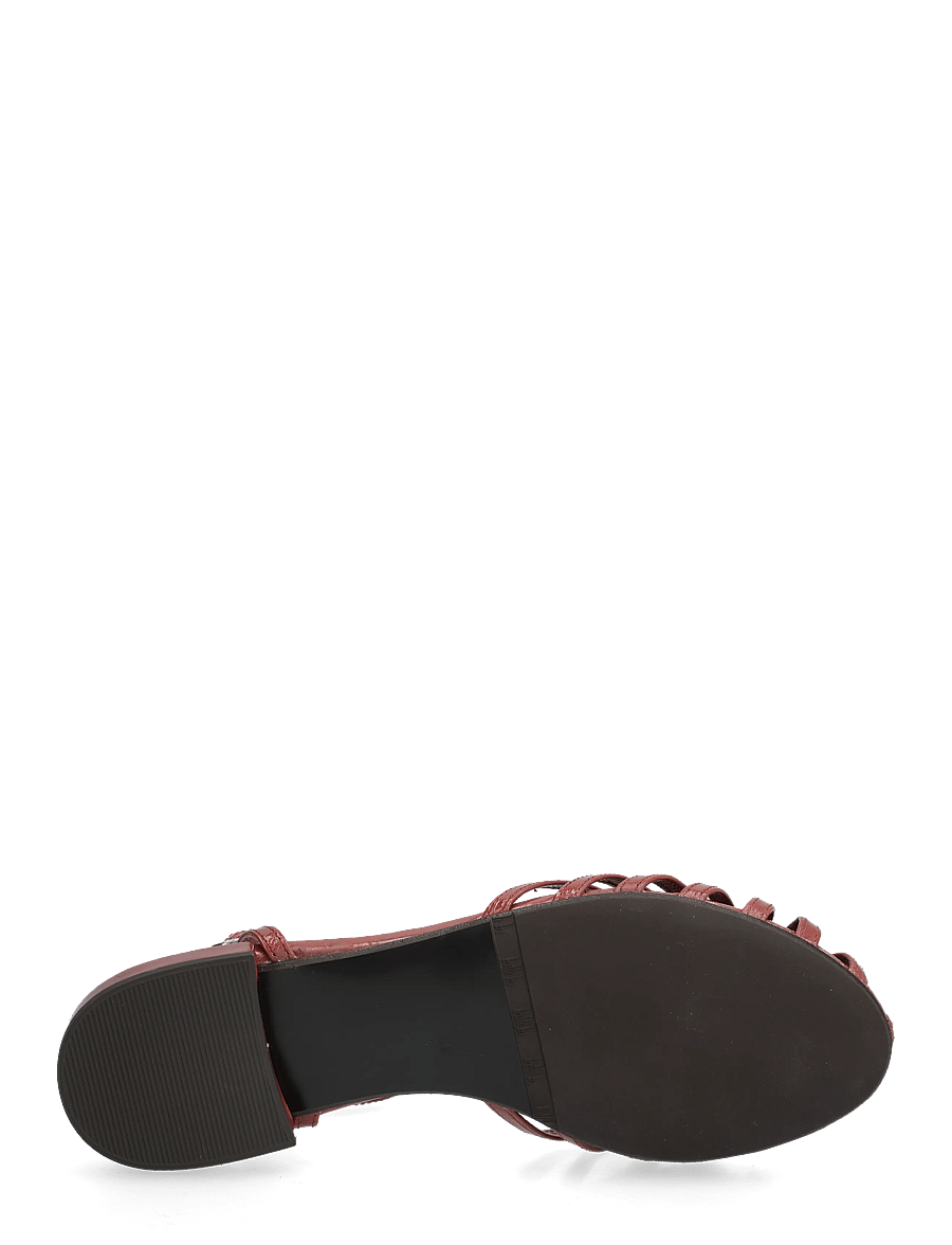 Billi Bi - Sandals - flache sandalen - dark rose confetto naplack - 4