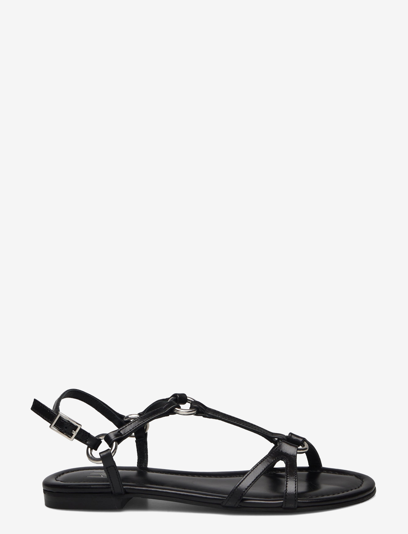 Billi Bi - Sandals - flache sandalen - black nappa/silver - 1
