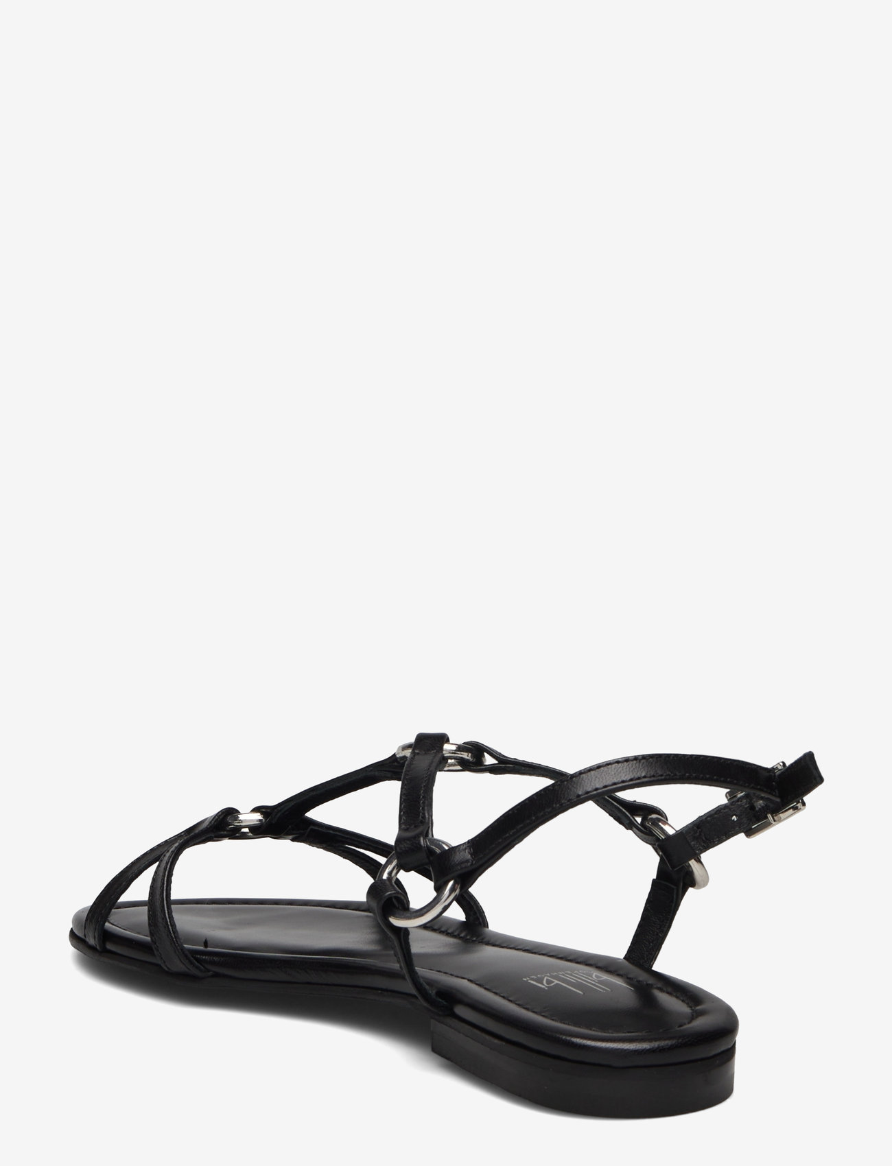 Billi Bi - Sandals - flache sandalen - black nappa/silver - 2