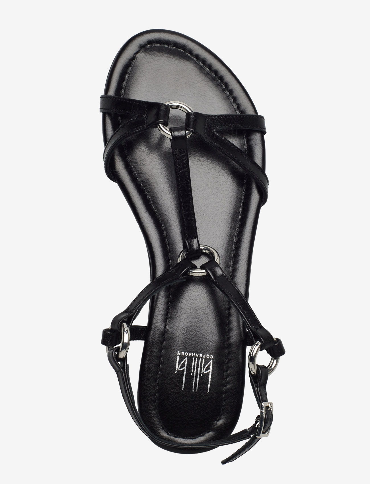 Billi Bi - Sandals - flache sandalen - black nappa/silver - 3