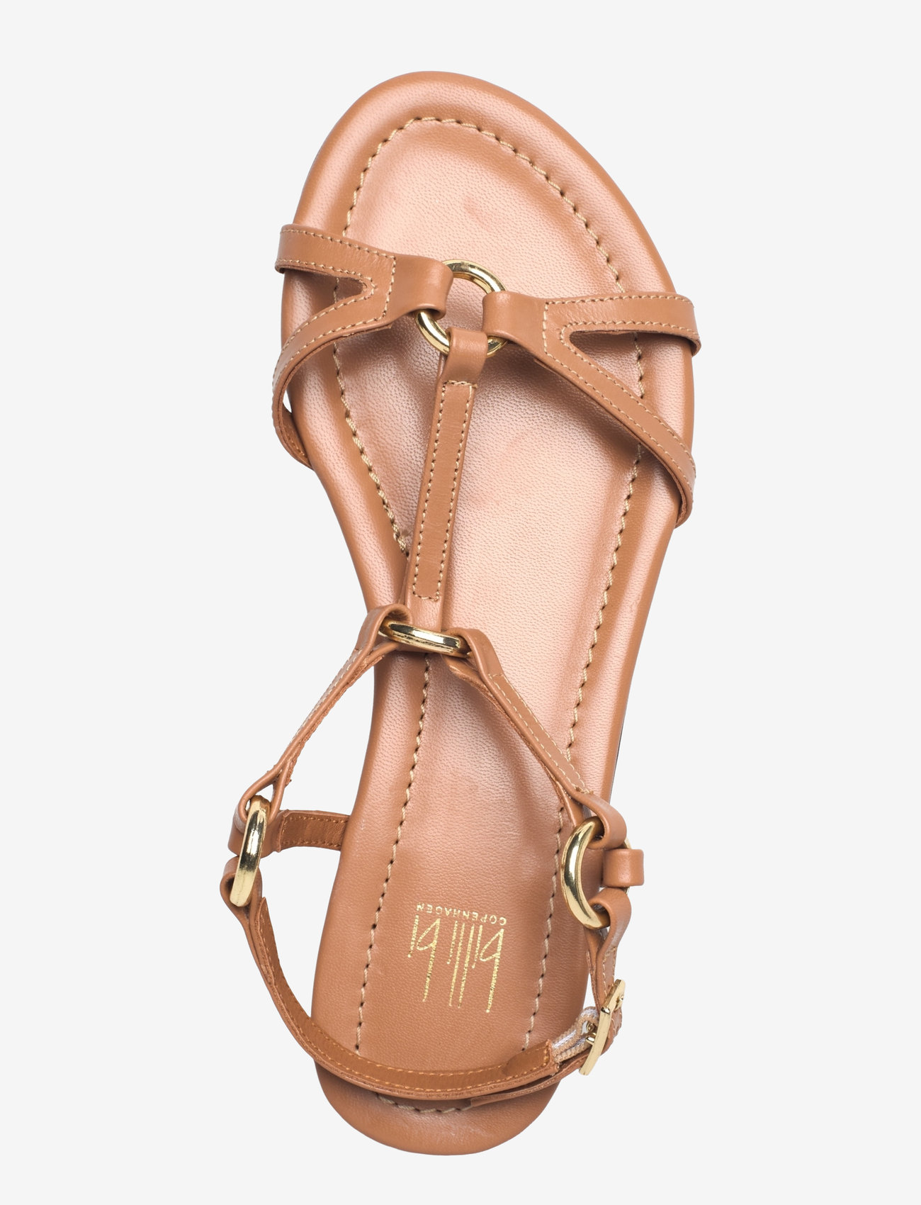 Billi Bi - Sandals - flache sandalen - camel nappa/gold - 3