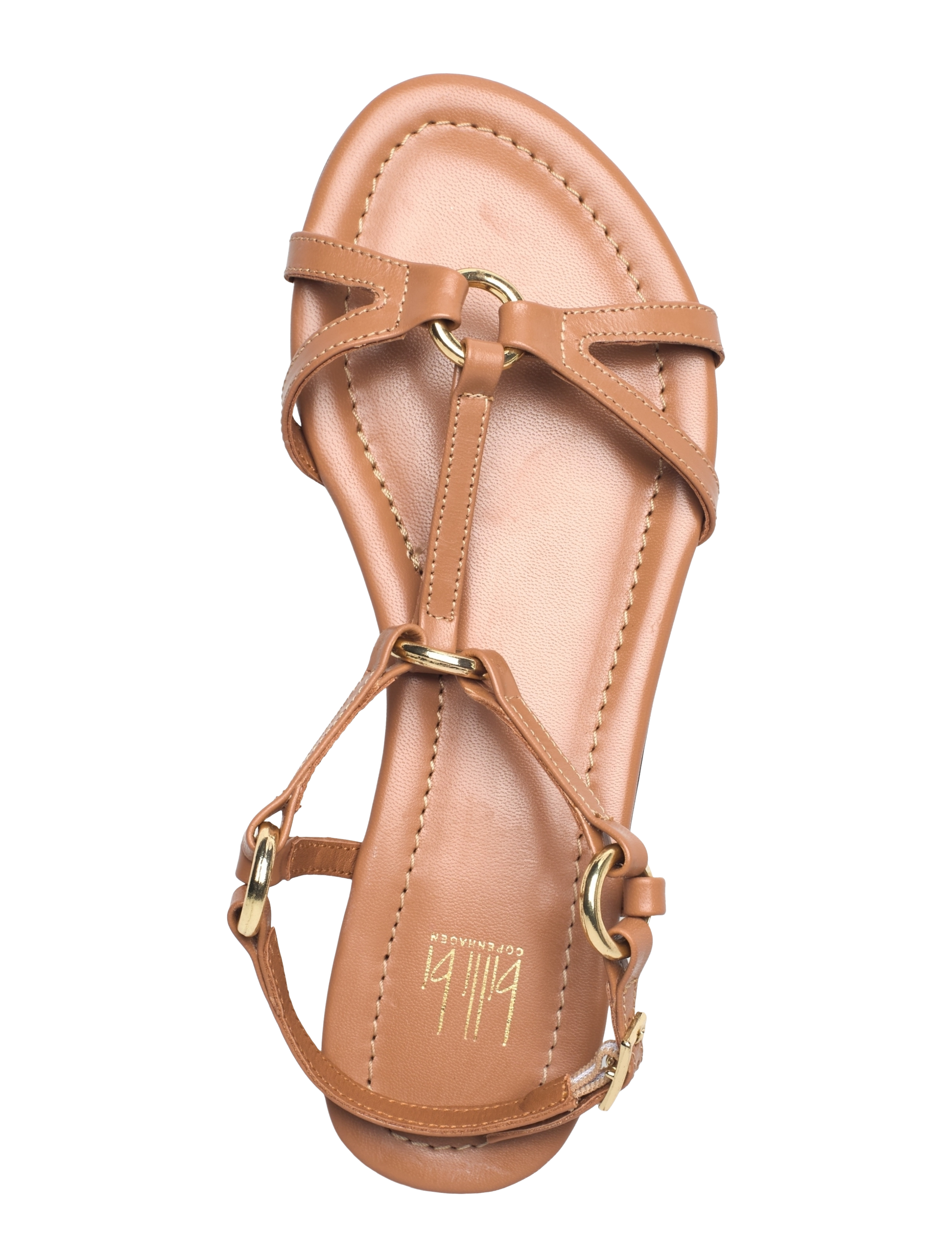 Billi Bi - Sandals - flade sandaler - camel nappa/gold - 3