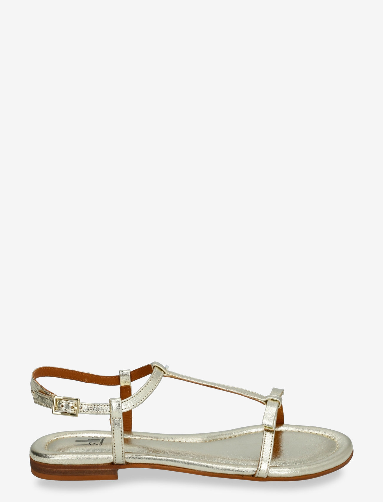 Billi Bi - Sandals A8702 - lygiapadės basutės - gold ferrer metal 002 - 1
