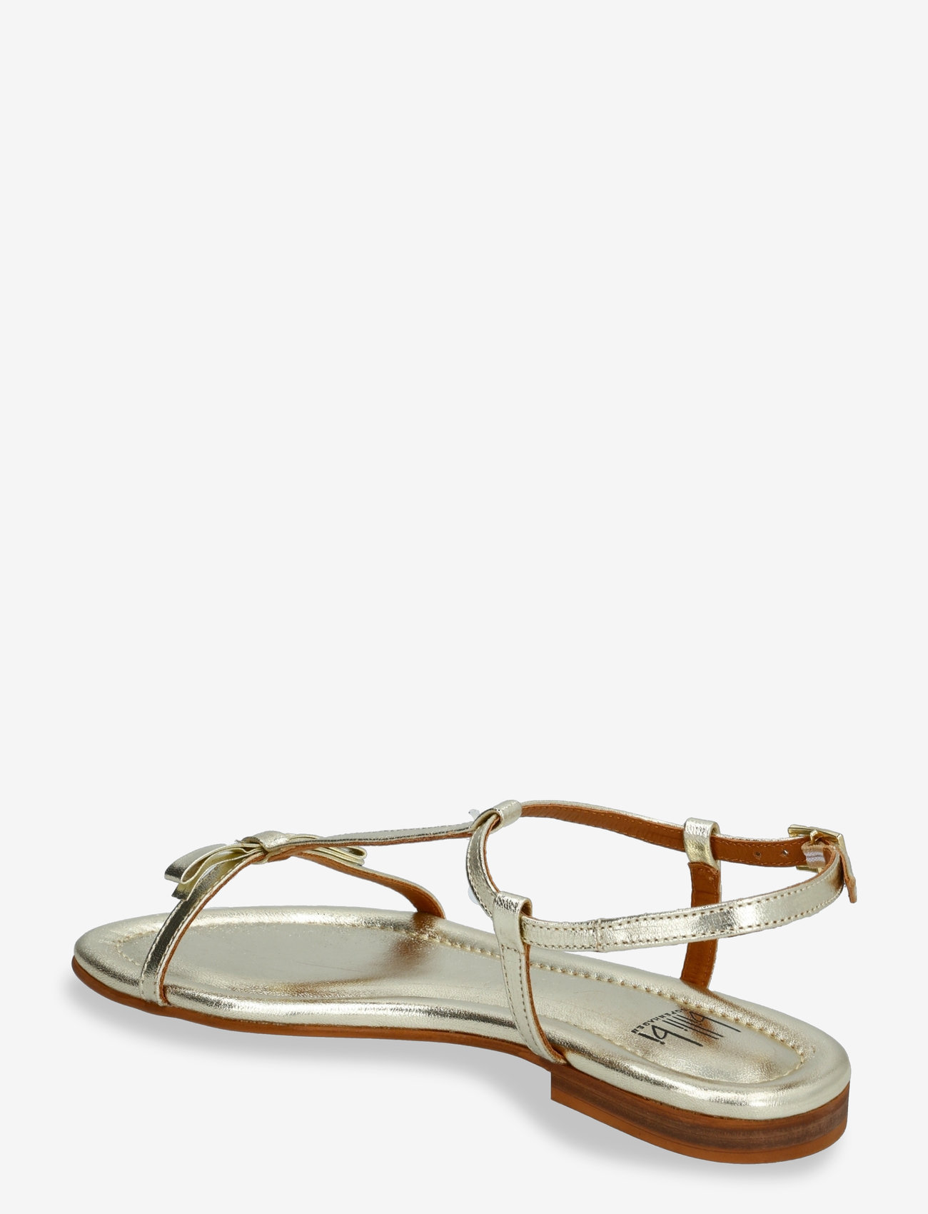 Billi Bi - Sandals A8702 - lygiapadės basutės - gold ferrer metal 002 - 2