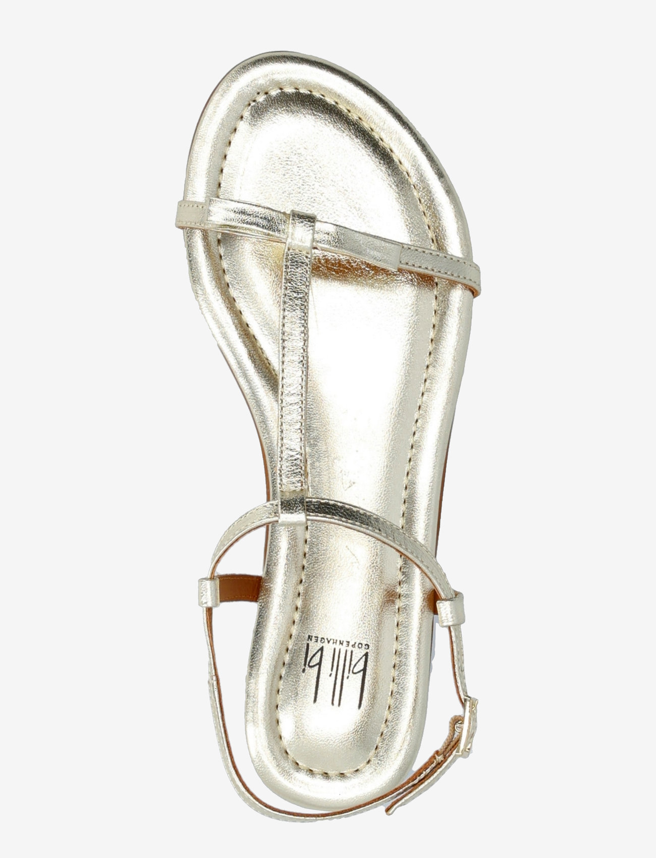 Billi Bi - Sandals A8702 - lygiapadės basutės - gold ferrer metal 002 - 3