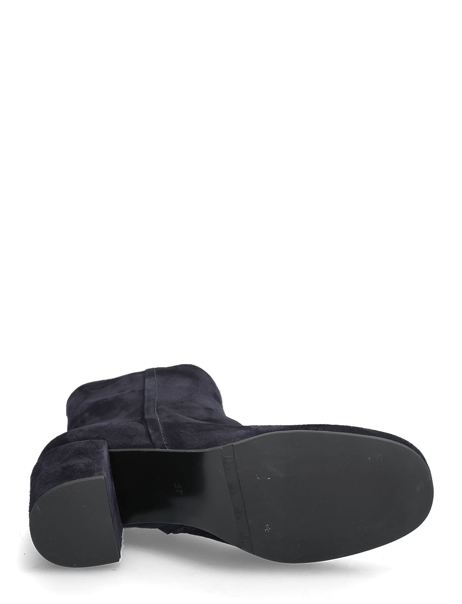 Billi Bi - Booties - stiefeletten mit absatz - navy suede - 4