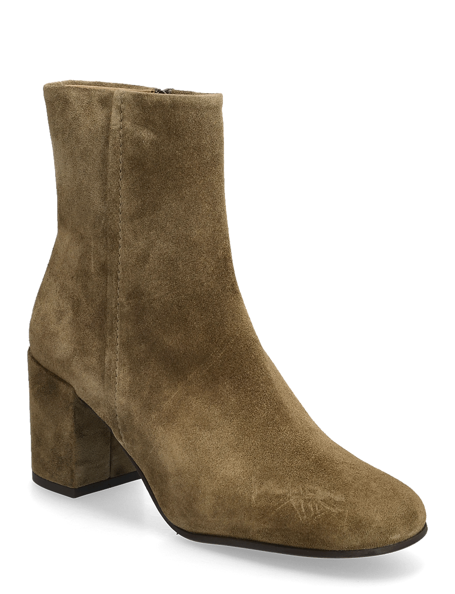 Billi Bi - Booties - stiefeletten mit absatz - oliva babysilk suede - 0