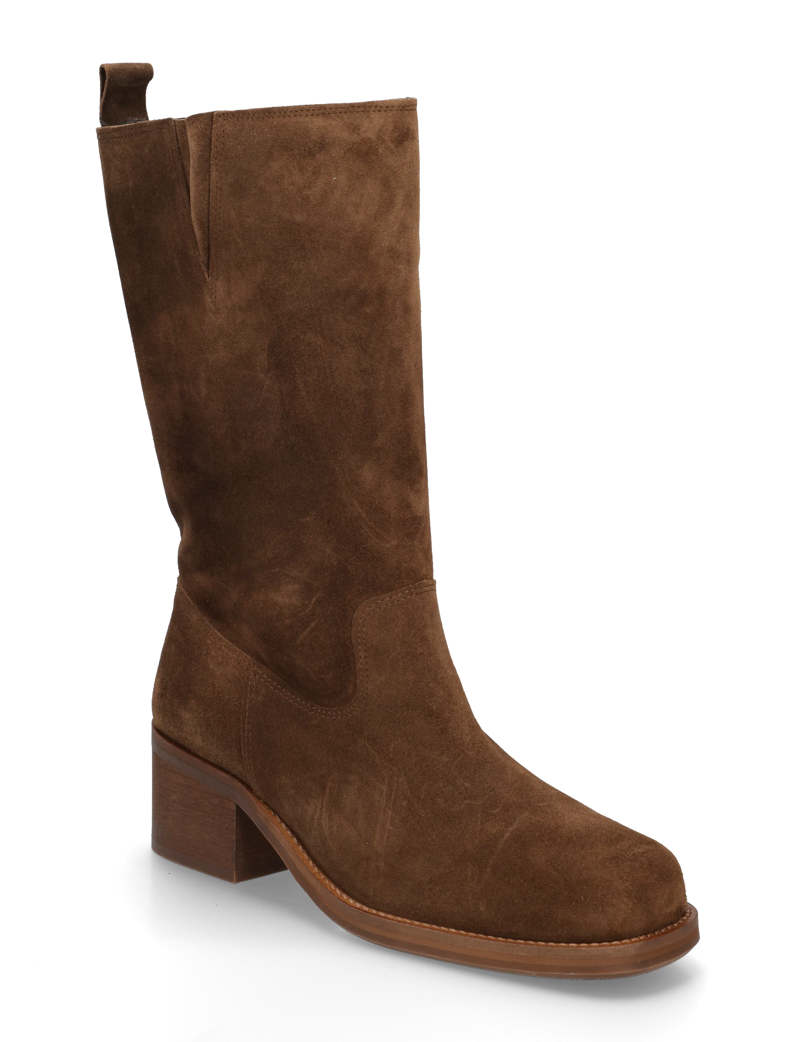 Billi Bi Long Boots - Kaubojaus batai - ARABICA BABYSILK SUEDE / brown
