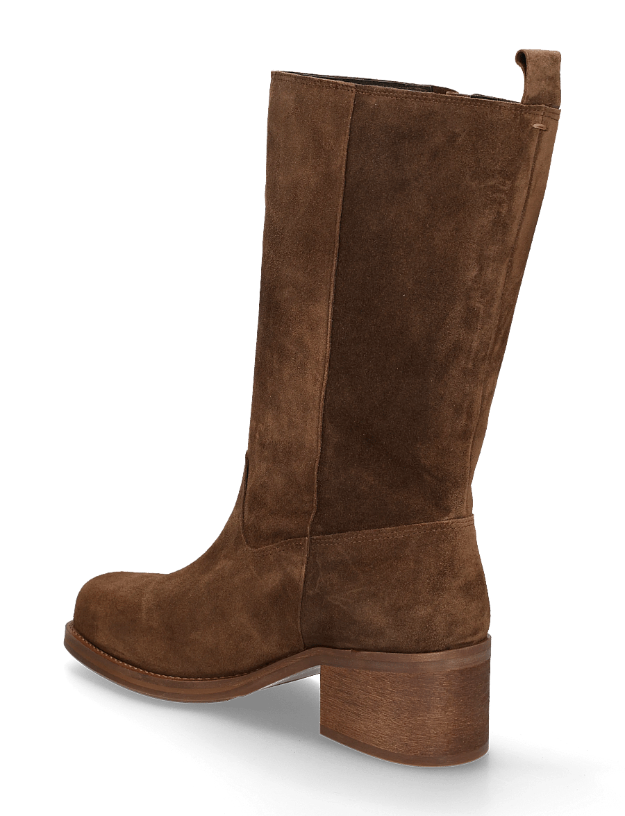 Billi Bi - Long Boots - kontsaga poolsaapad - arabica babysilk suede - 1
