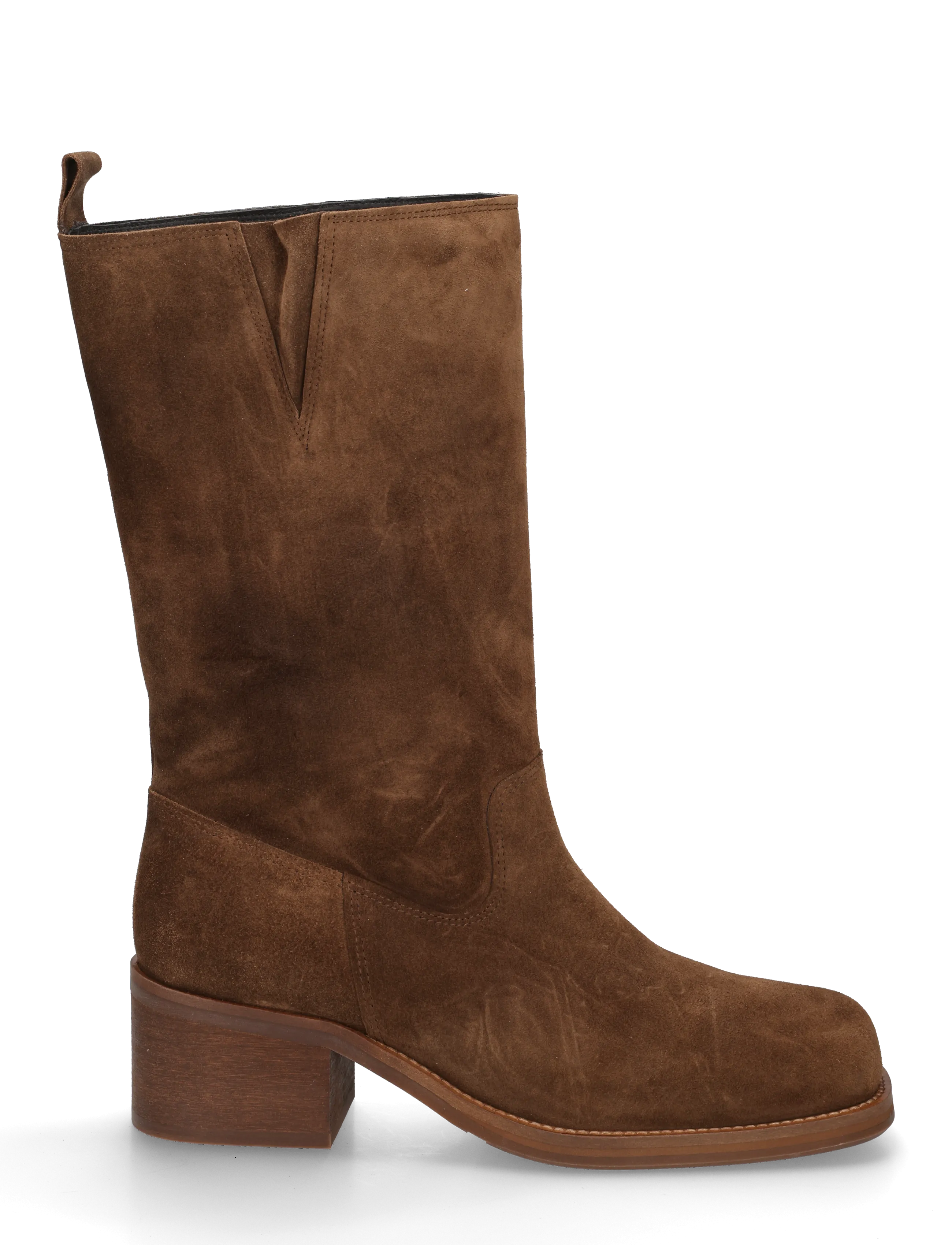 Billi Bi - Long Boots - heeled ankle boots - arabica babysilk suede - 2