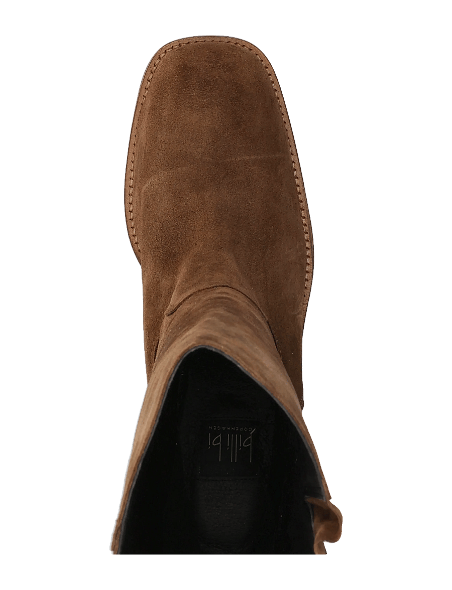Billi Bi - Long Boots - kontsaga poolsaapad - arabica babysilk suede - 3