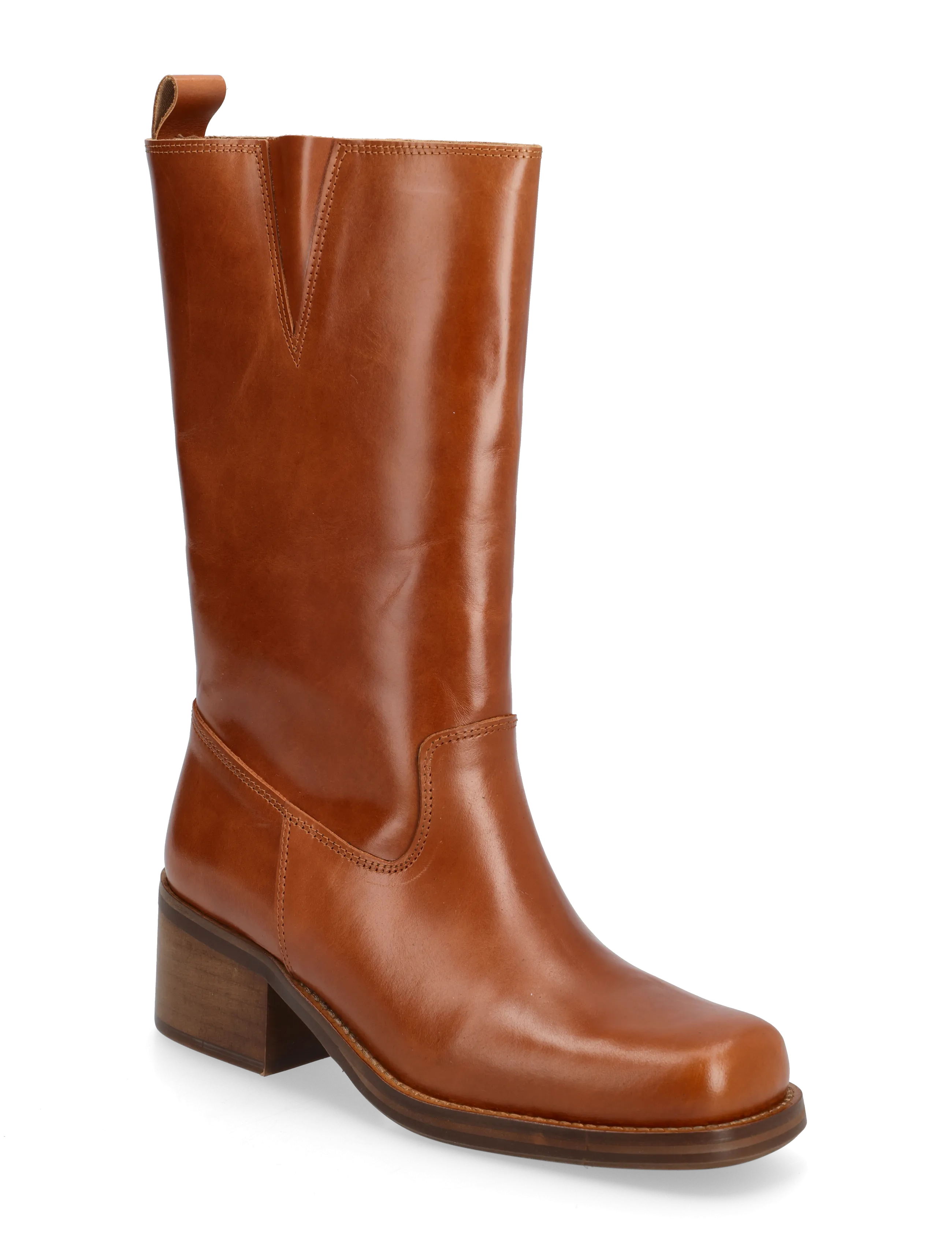 Billi Bi Long Boots, Kvinder, Firkantet Snude Lange Støvler, Brun, Str: 39
