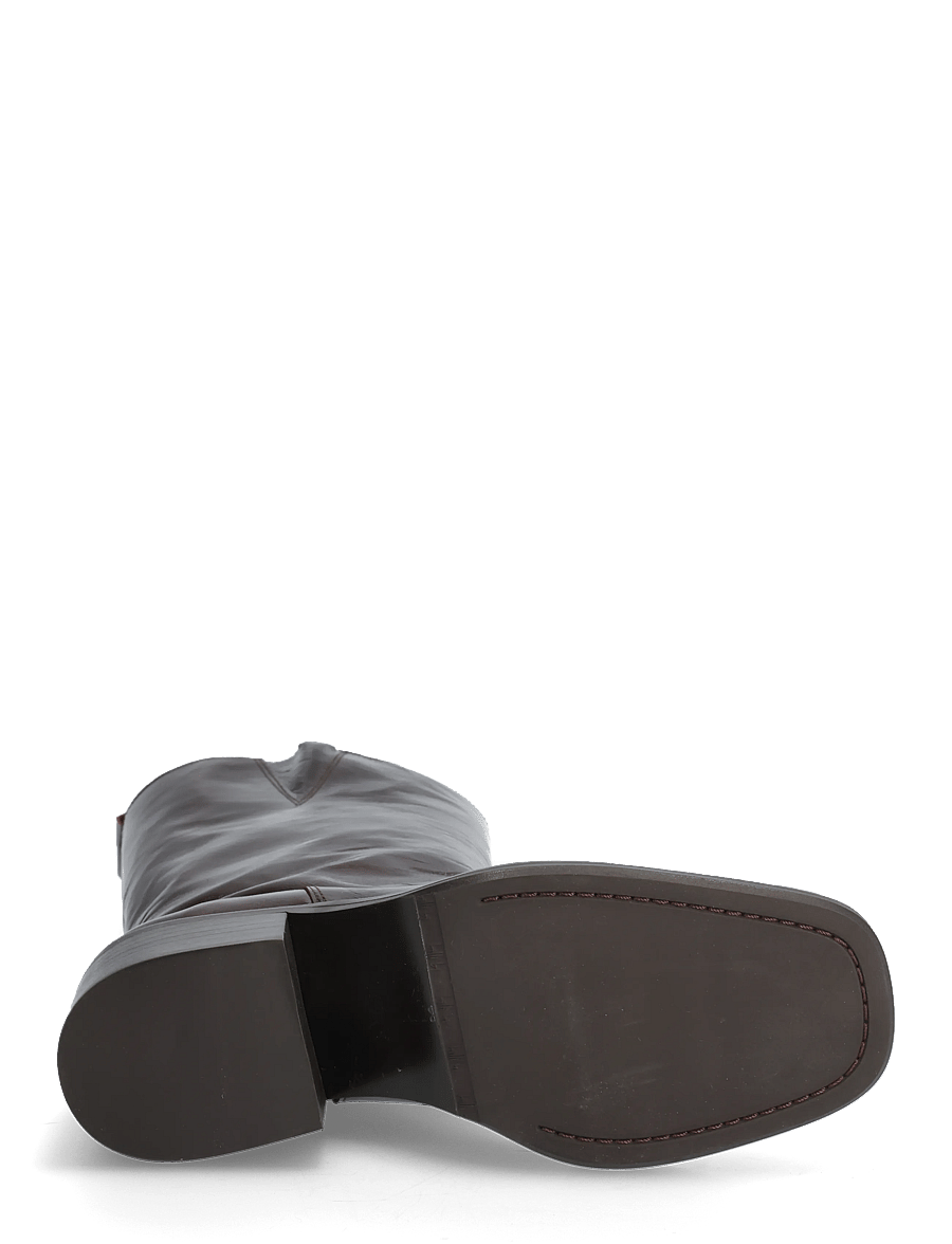 Billi Bi - Long Boots - kontsaga poolsaapad - mogano naplack - 4