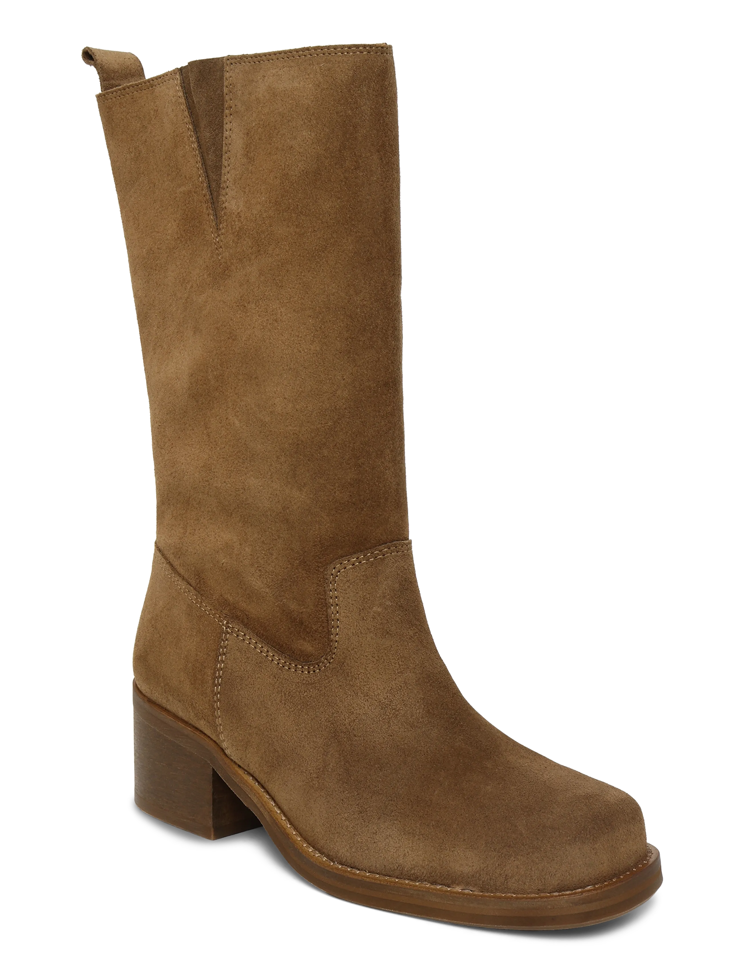 Billi Bi Long Boots - Kontsaga poolsaapad - TABAC BABYSILK SUEDE / brown