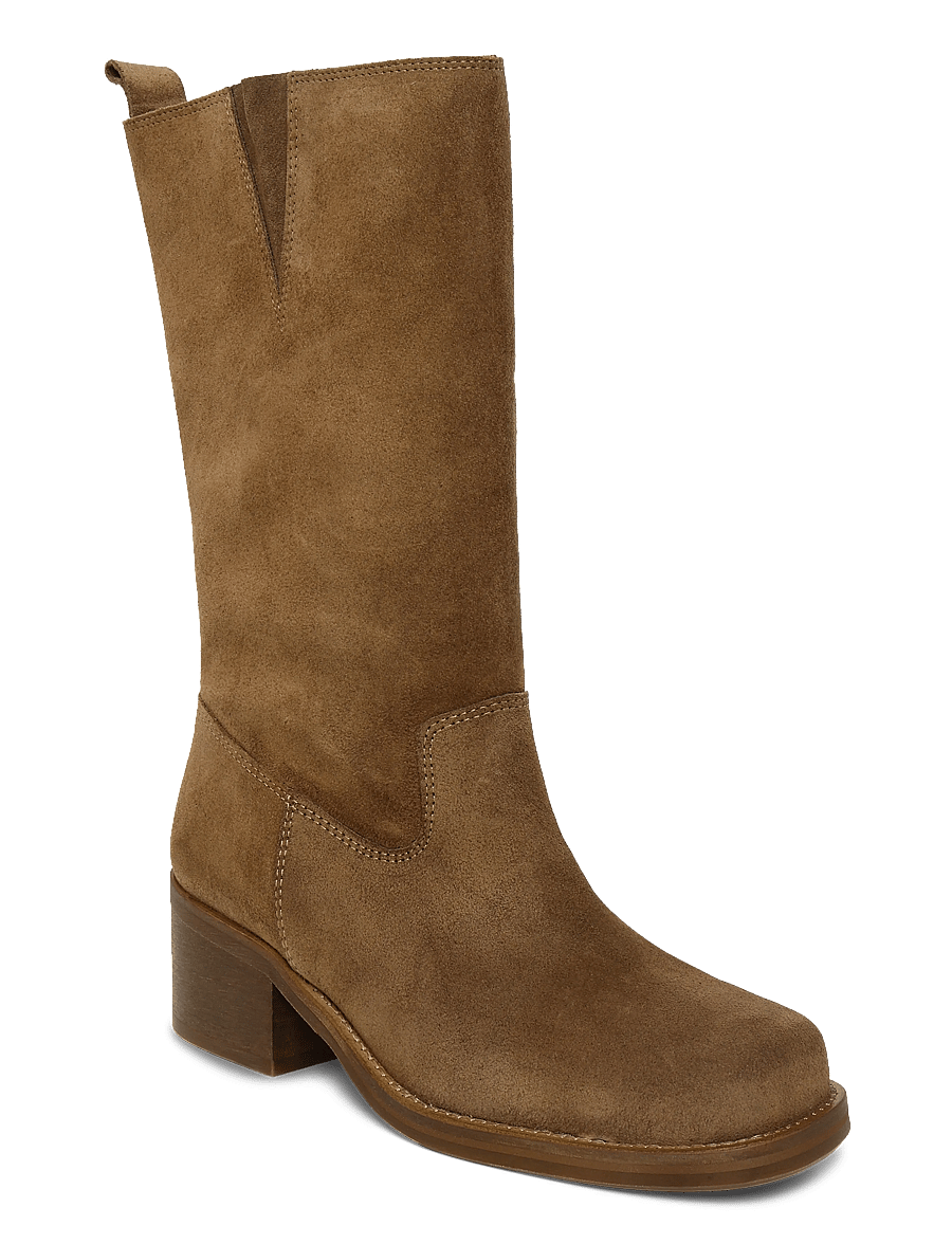 Billi Bi - Long Boots - stiefeletten mit absatz - tabac babysilk suede - 0