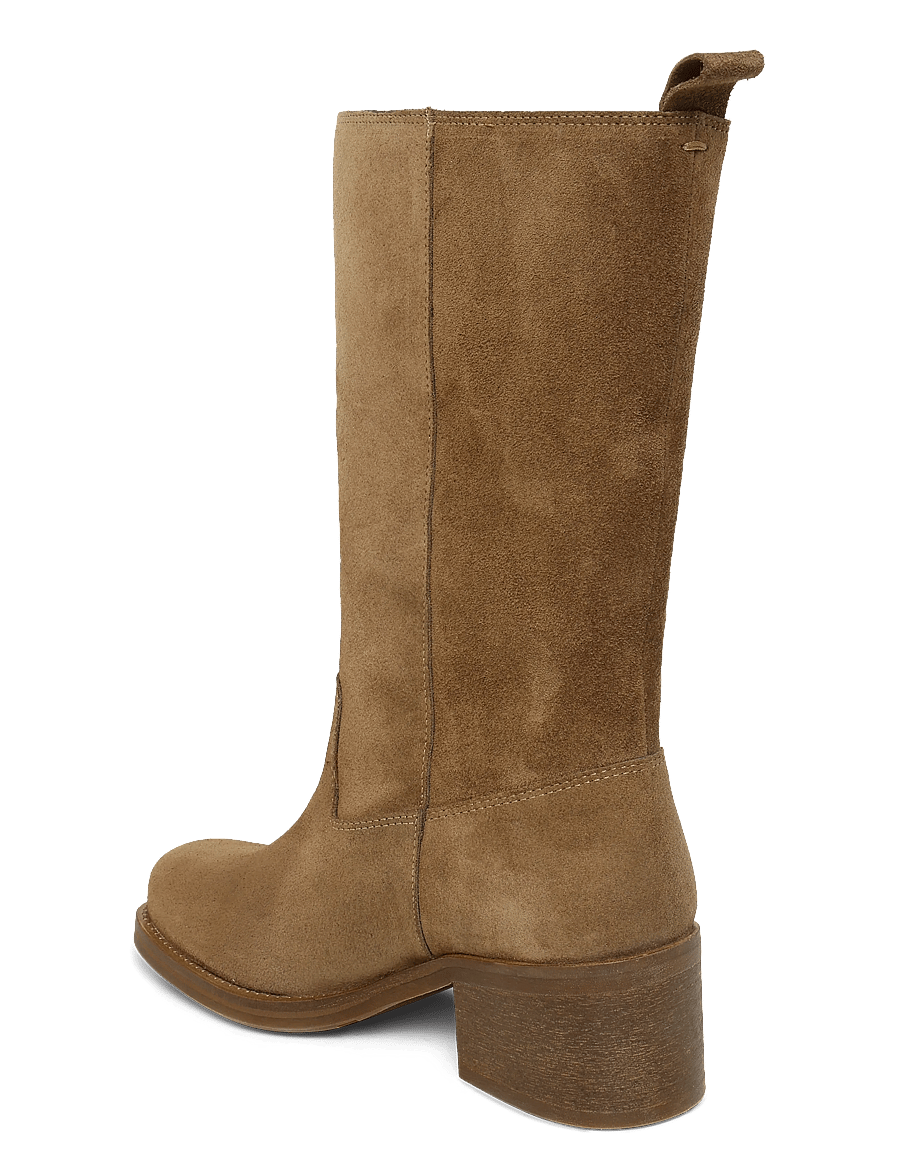 Billi Bi - Long Boots - stiefeletten mit absatz - tabac babysilk suede - 1