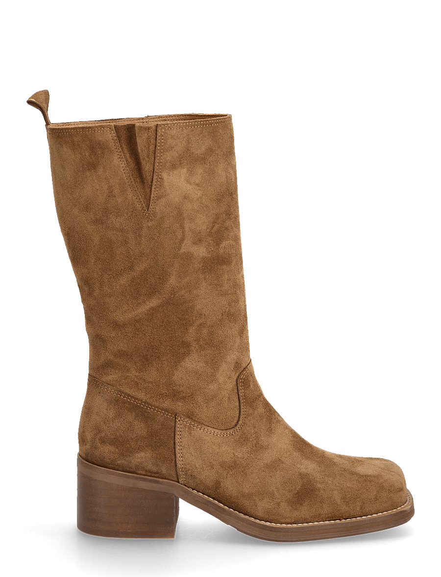 Billi Bi - Long Boots - støvletter - tabac babysilk suede - 1
