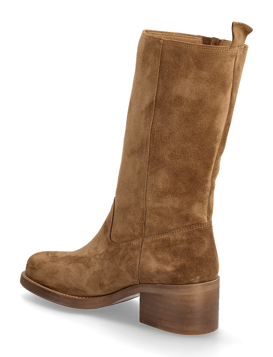 Billi Bi - Long Boots - støvletter - tabac babysilk suede - 2