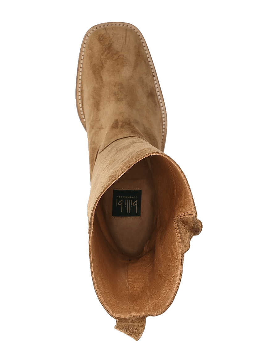 Billi Bi - Long Boots - støvletter - tabac babysilk suede - 3