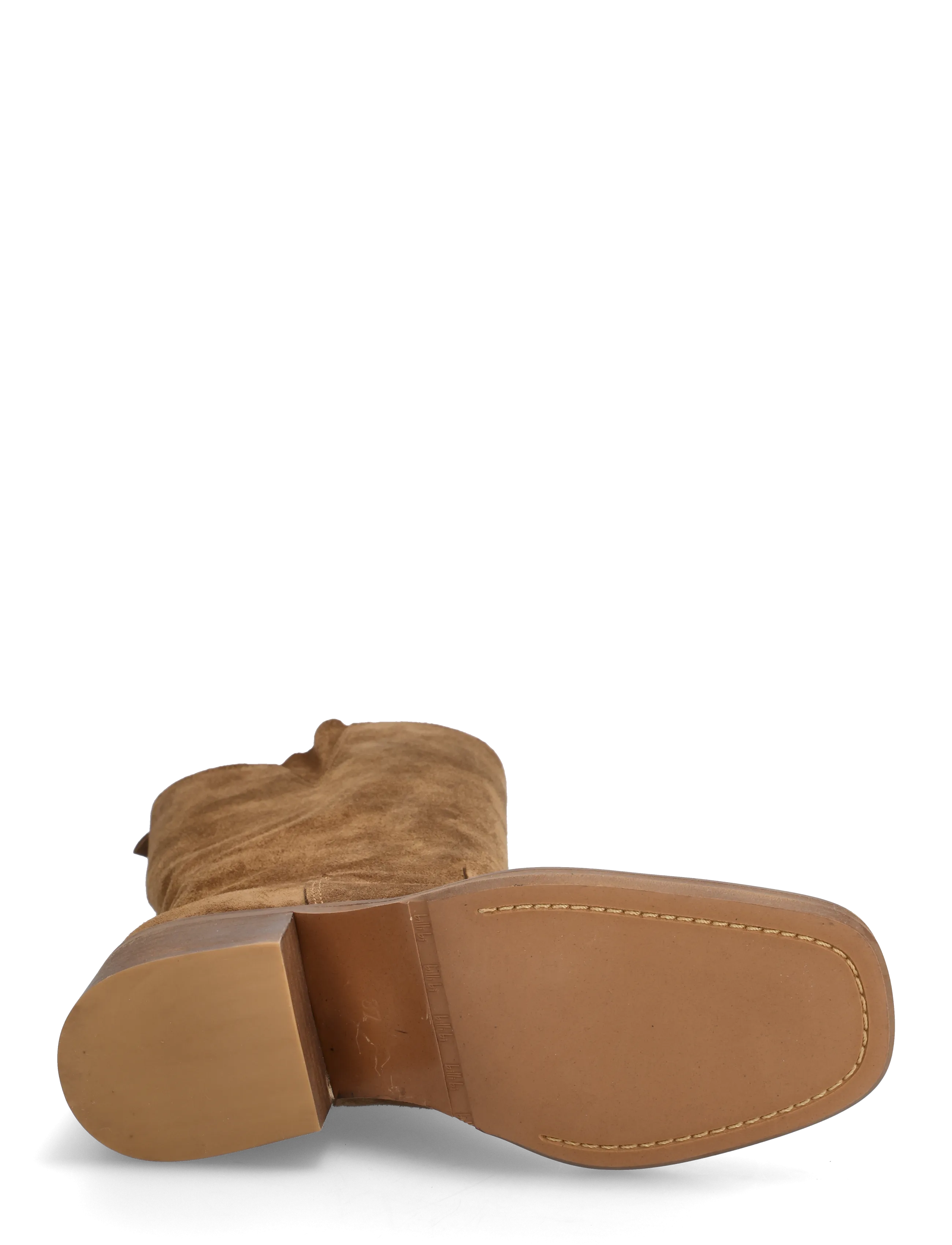 Billi Bi - Long Boots - høj hæl - tabac babysilk suede - 4
