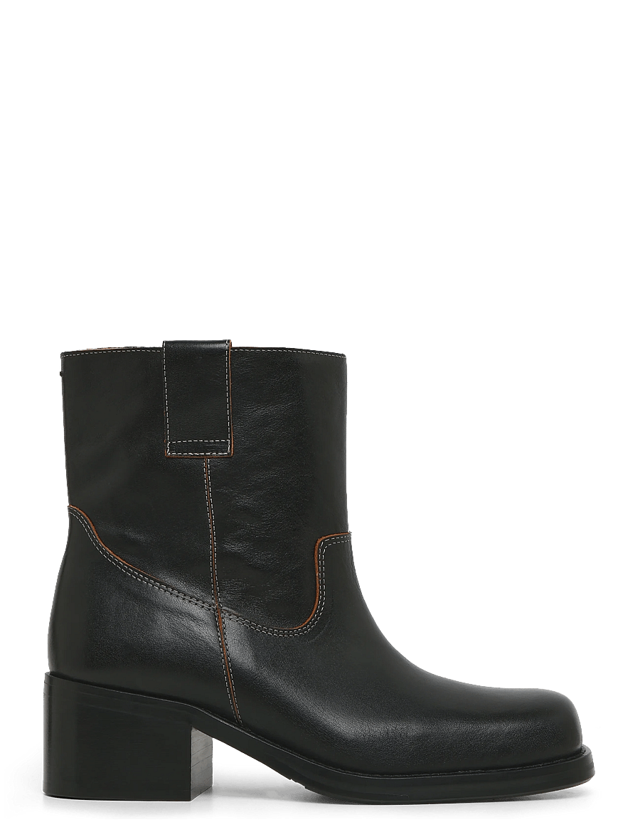 Billi Bi - Booties - kontsaga poolsaapad - black redwood - 2