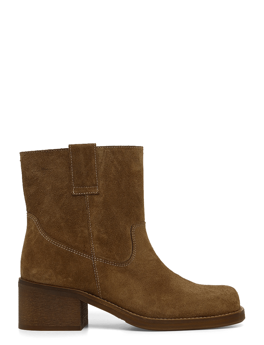 Billi Bi - Booties - stiefeletten mit absatz - tabac babysilk suede - 2