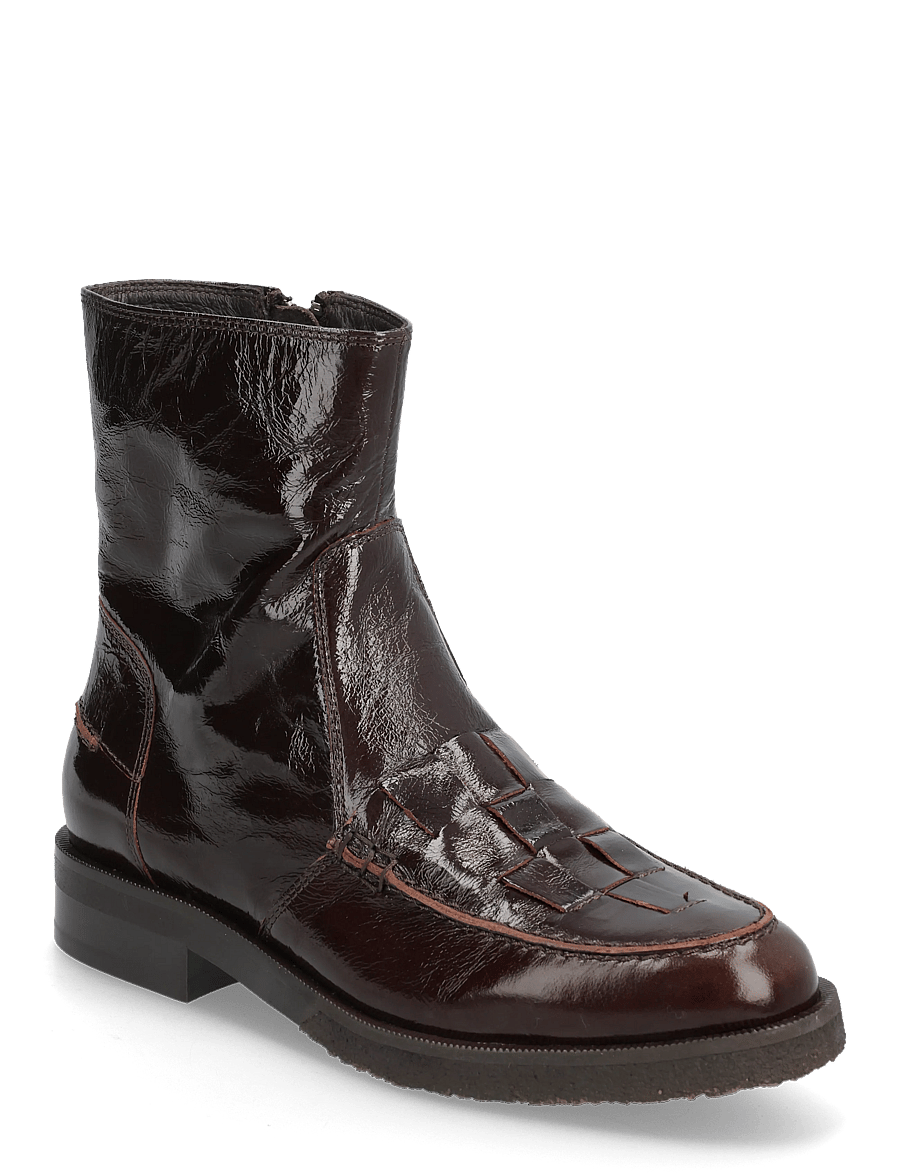 Billi Bi - Boots - flache stiefeletten - mogano naplack - 0