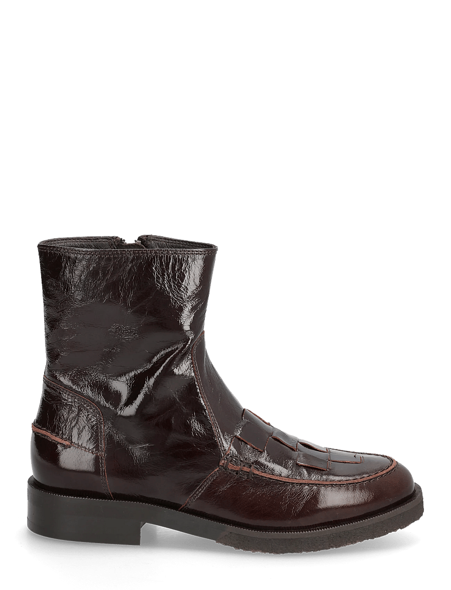 Billi Bi - Boots - flache stiefeletten - mogano naplack - 1
