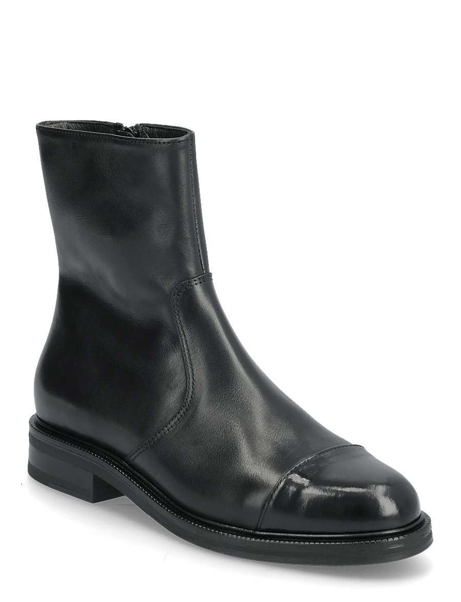 Billi Bi - Boots - platte enkellaarsjes - black polido/calf - 0