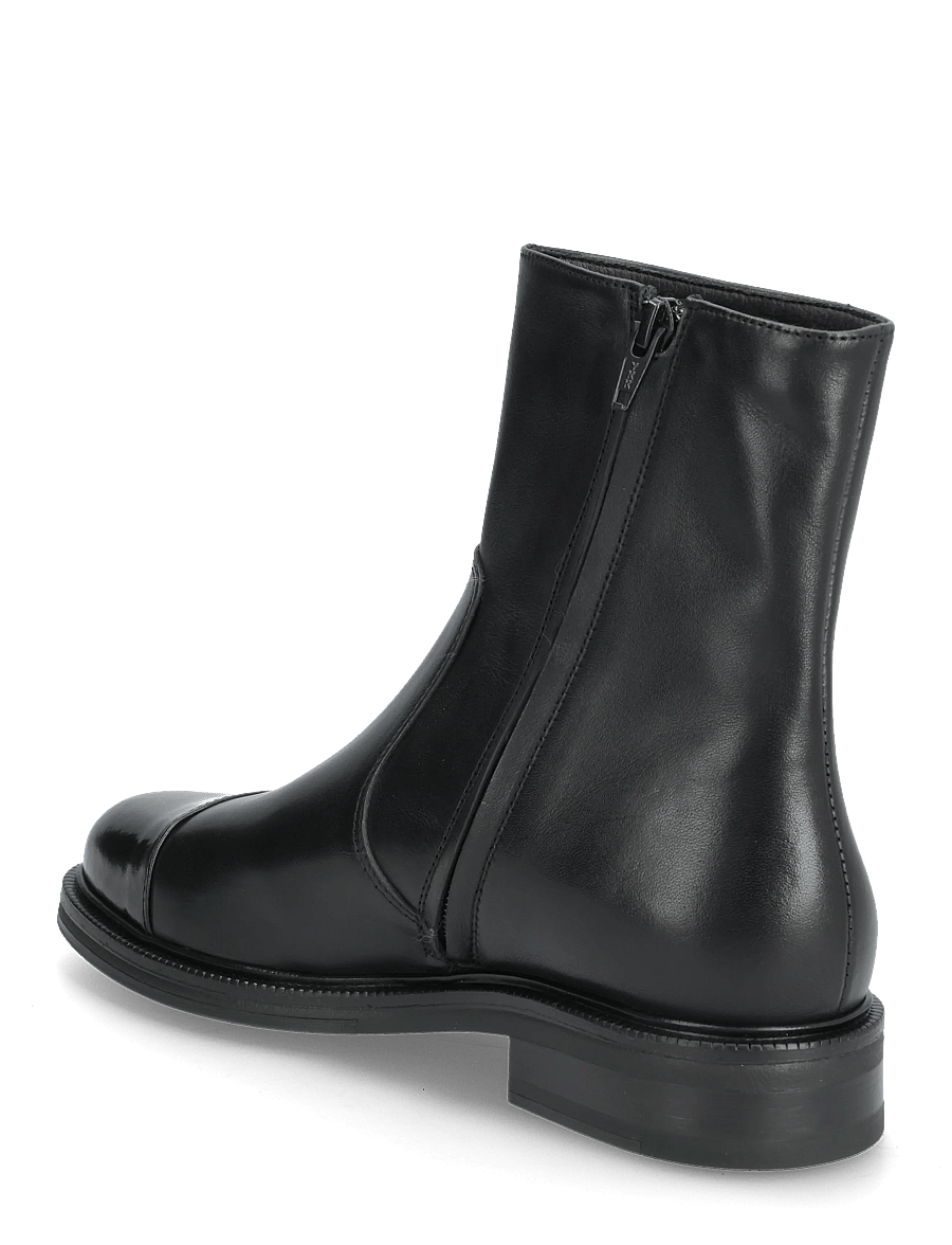 Billi Bi - Boots - platte enkellaarsjes - black polido/calf - 2
