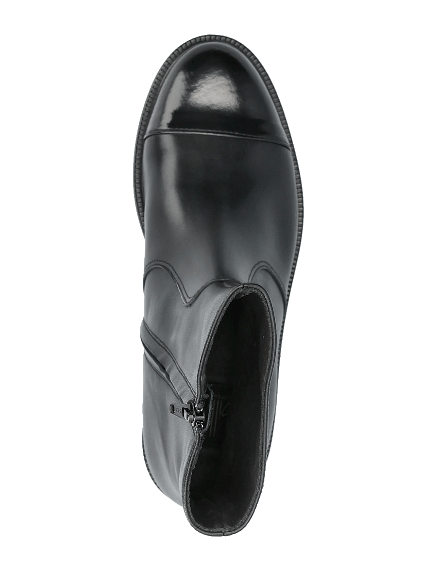 Billi Bi - Boots - platte enkellaarsjes - black polido/calf - 3
