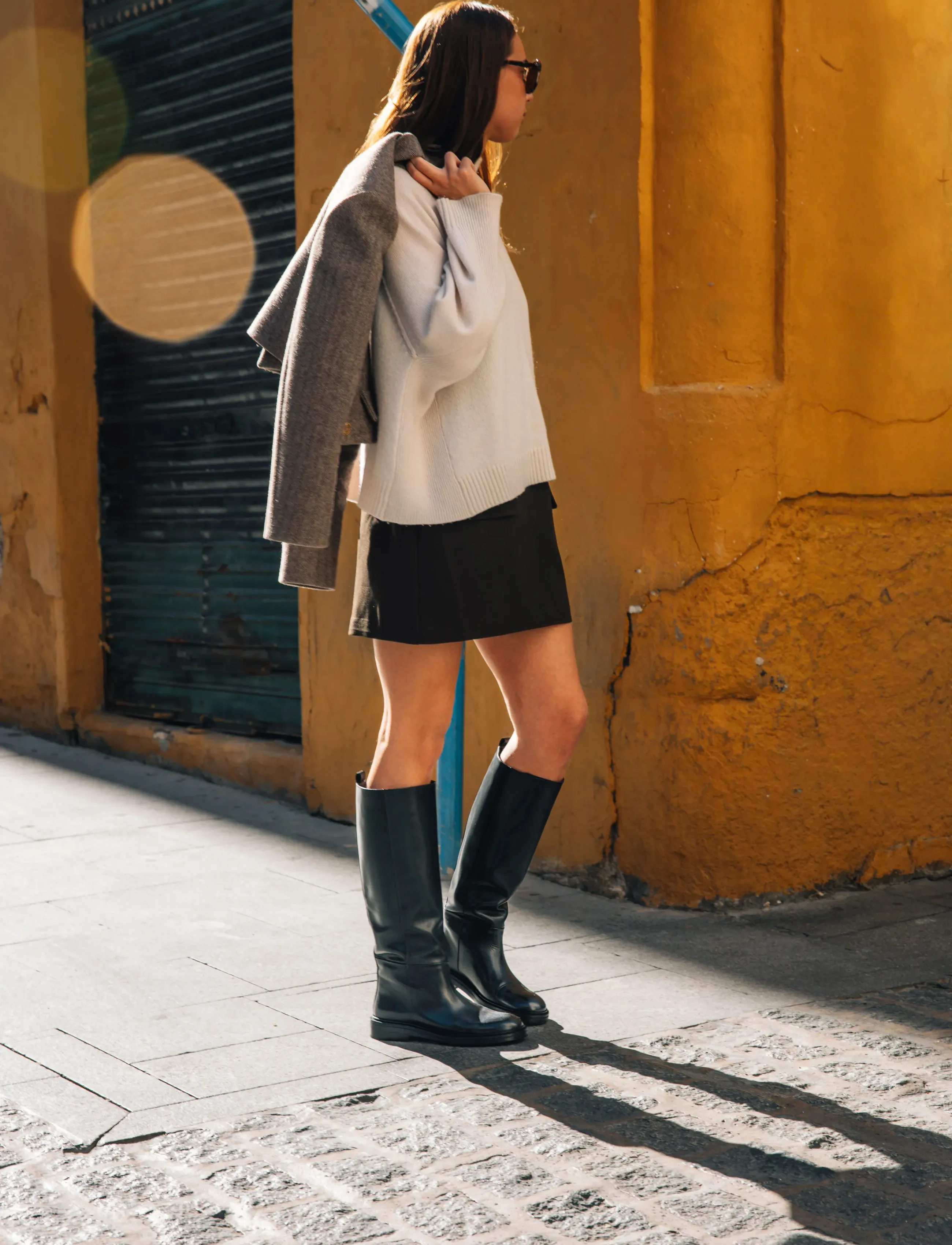 Billi Bi Long Boots - Kniehohe Stiefel - BLACK CALF / black