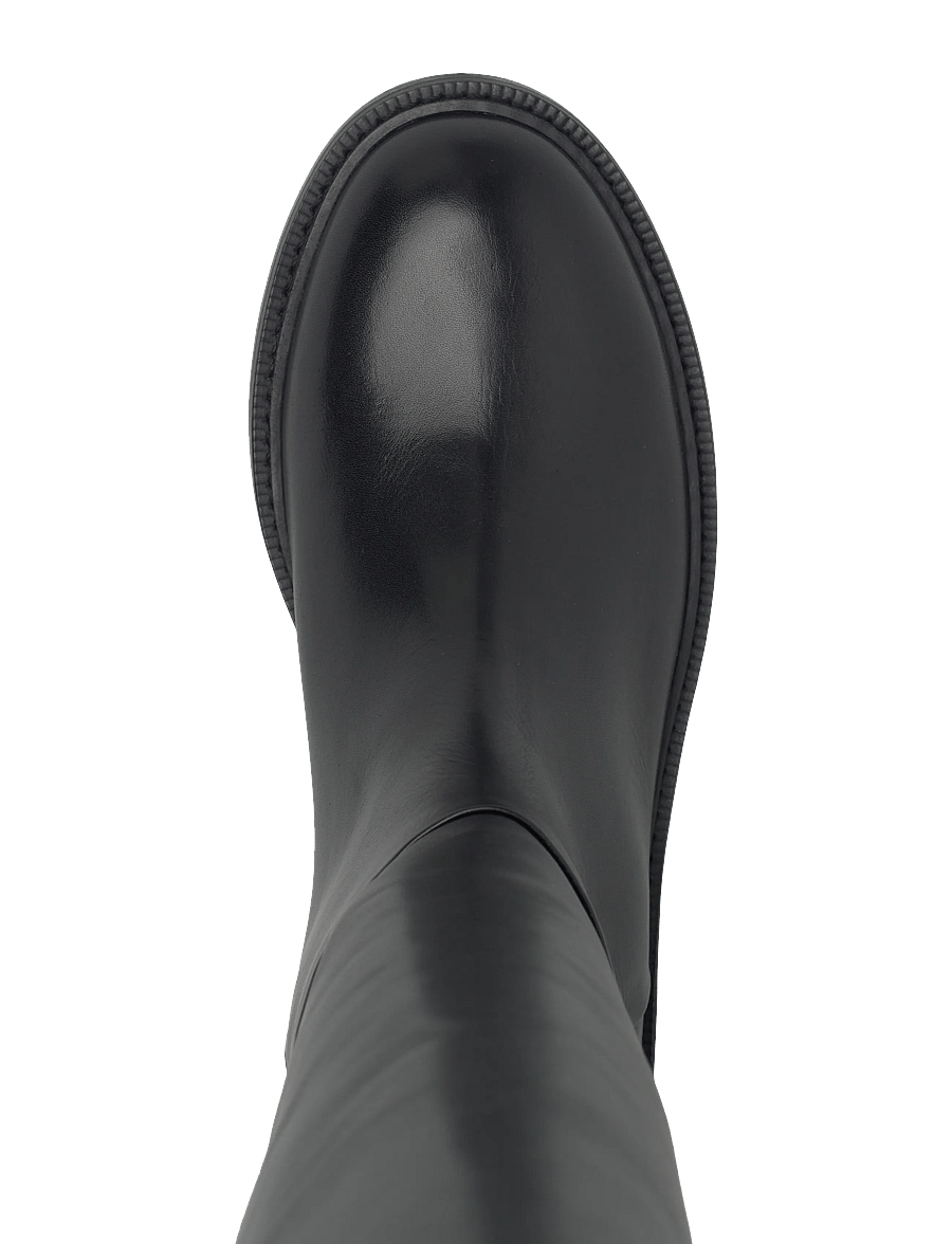 Billi Bi - Long Boots - knähöga stövlar - black calf - 4